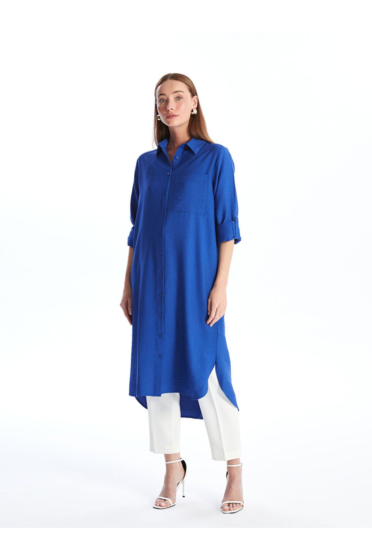 LC Waikiki Düz Oversize Kadın Gömlek Tunik