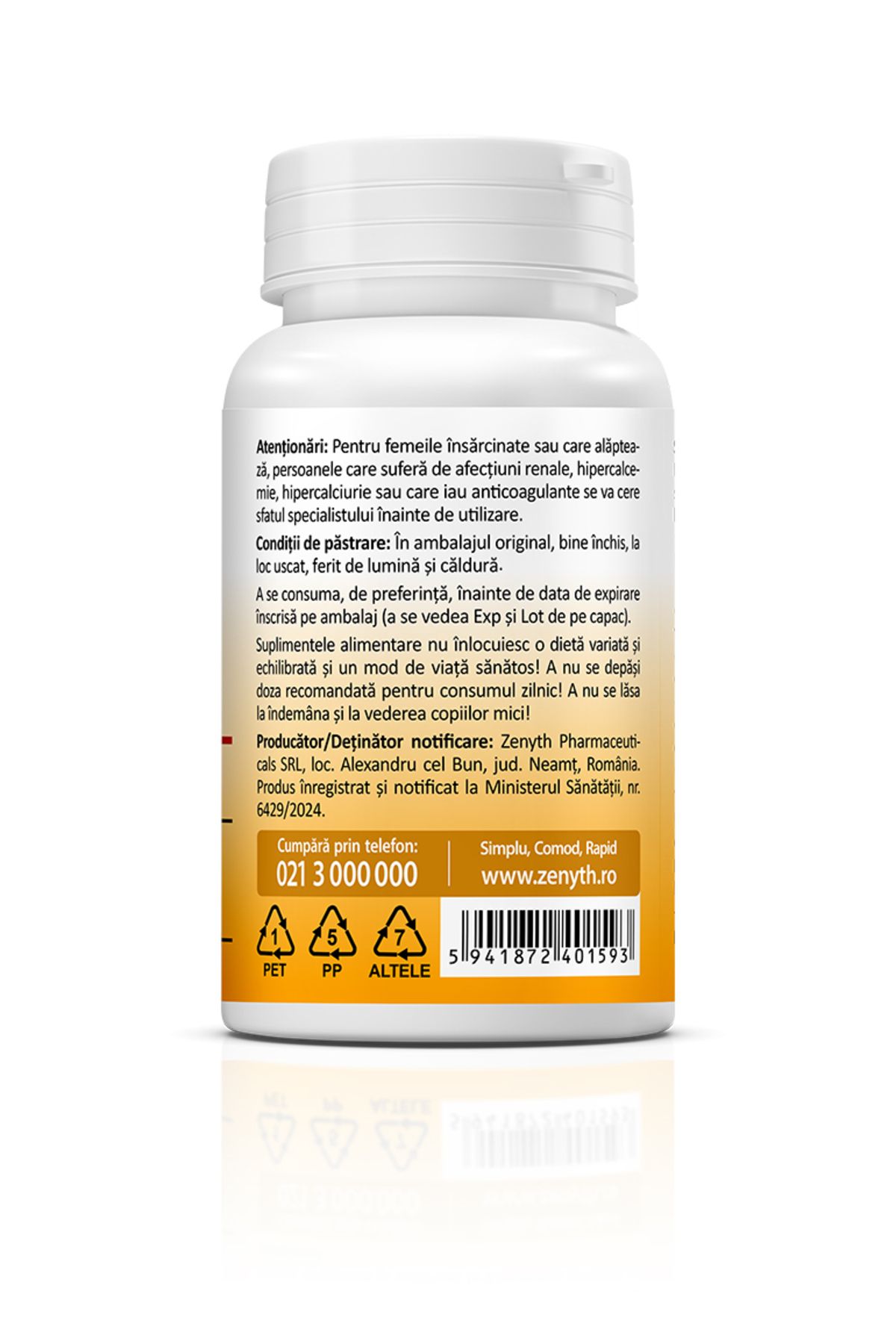 ZENYTH-Vitamina D3 K2: 2 în 1, Absorbție de calciu, 2000 Ui D3 75 Mcg K2/capsulă, 30 capsule 3