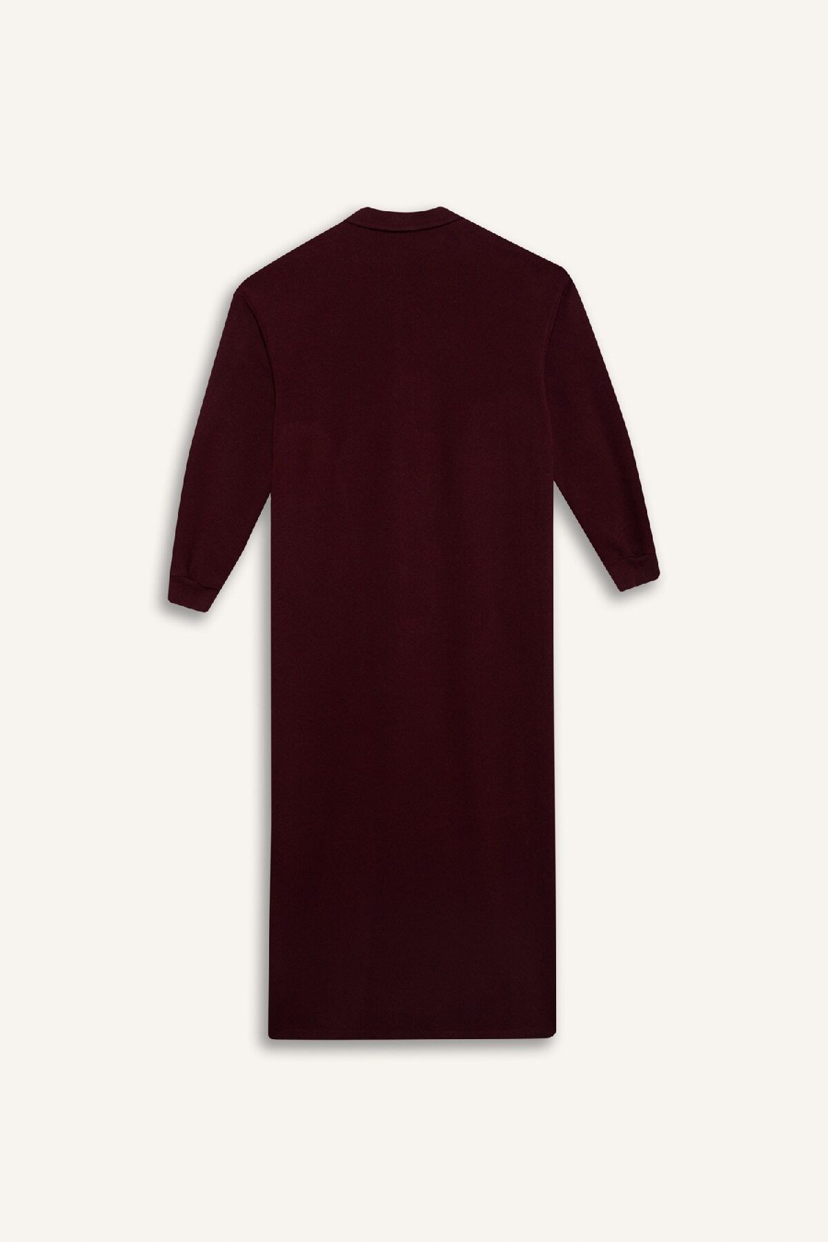 DeFacto-Polo Neck Feer Midi Dress - Thessaloniki Fabric, Long Sleeve F1640Ax25Sp 3