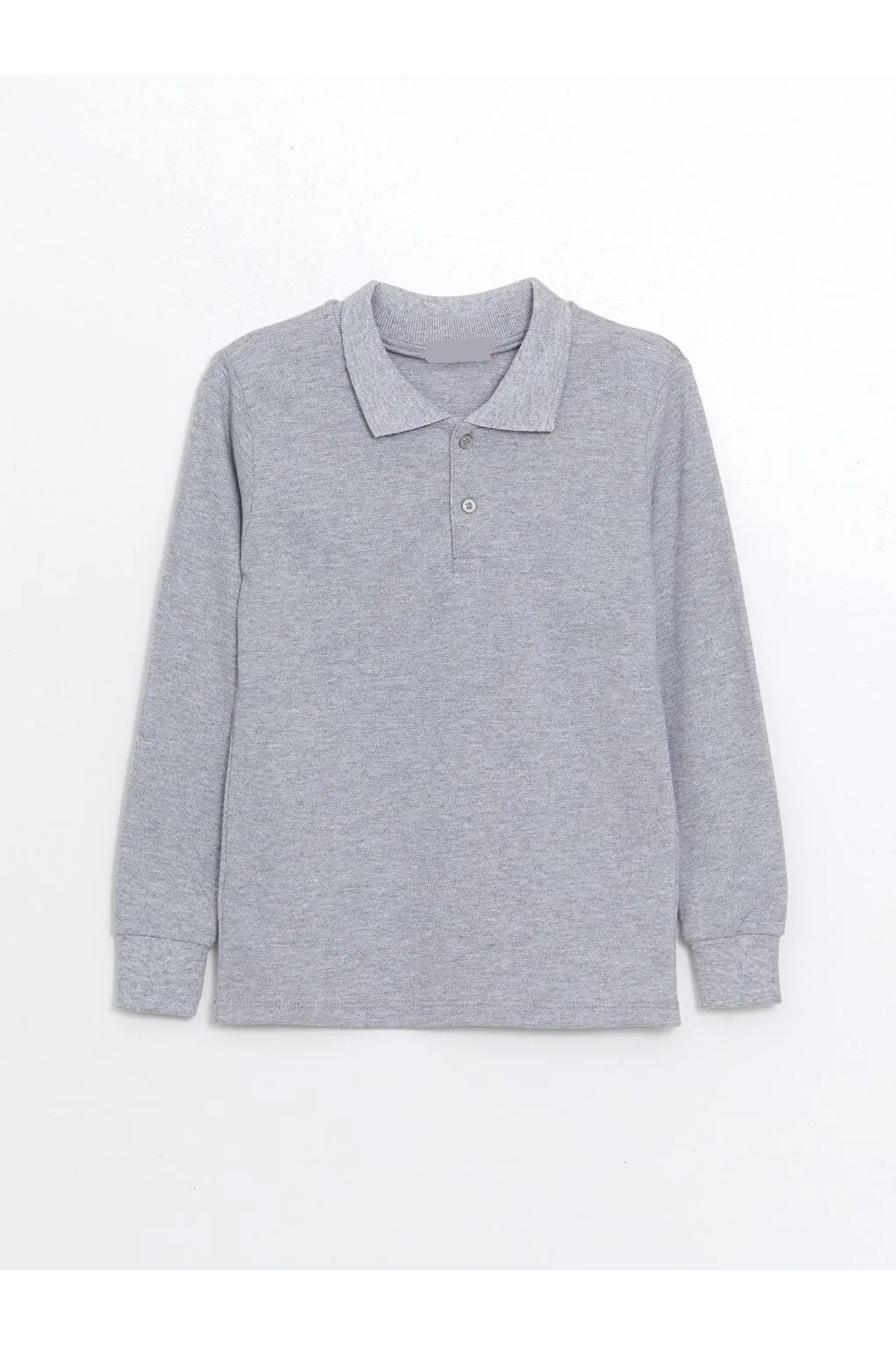 Gray Long Sleeve Polo Neck Lacoste School T-shirt R.O.Z.K.U.U.LT.E.L.T.