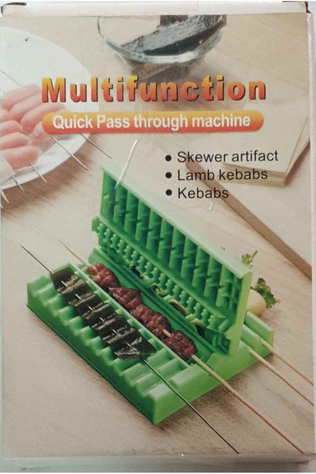 Generic-New multi-functional kebab tool can be quickly reused, beef, vegetable and barbecue skewers 2