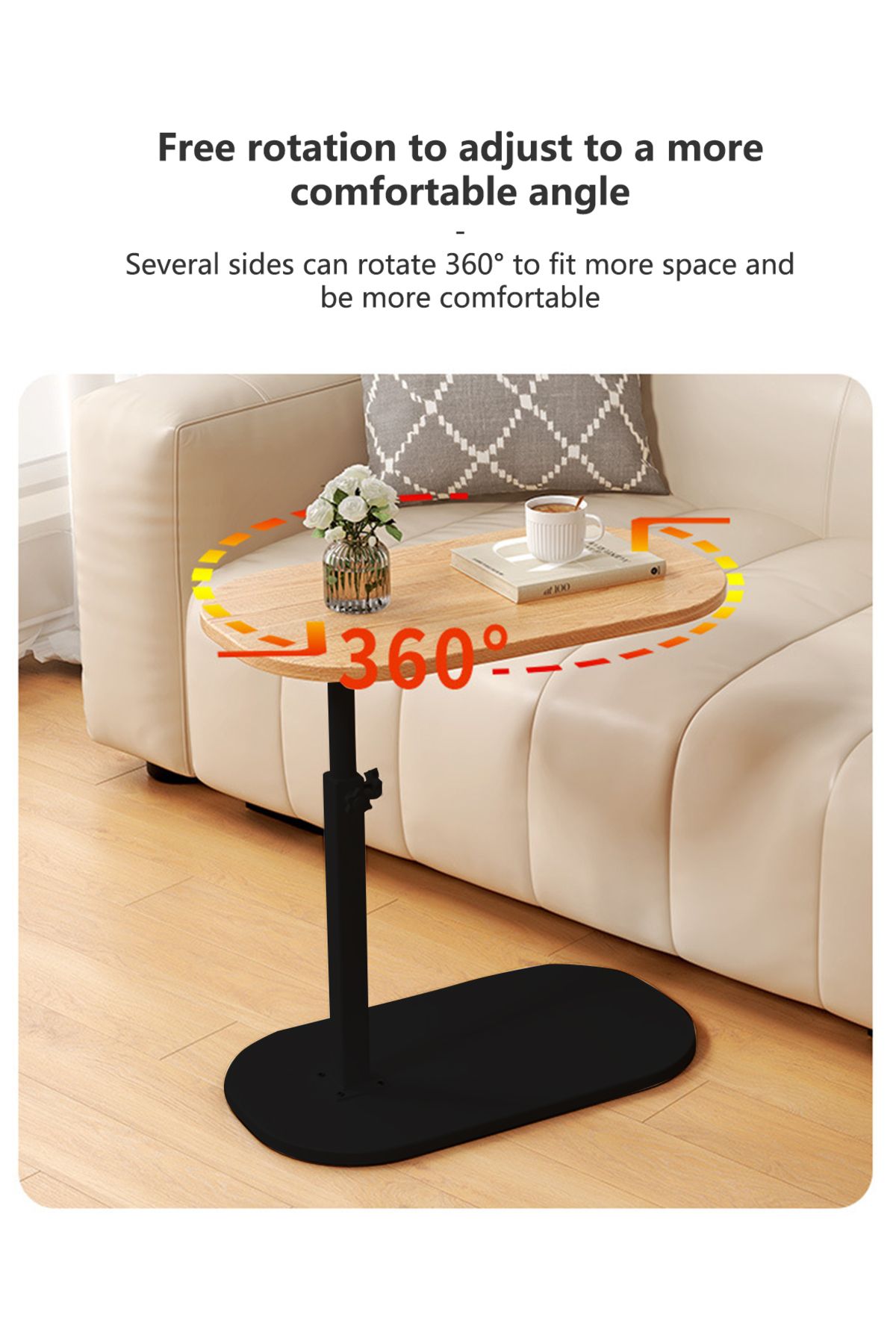 sharpdo-Nordic Retro Sofa Lifting Side Table, Movable Living Room Corner Sofa Side Table Small Side Table 4