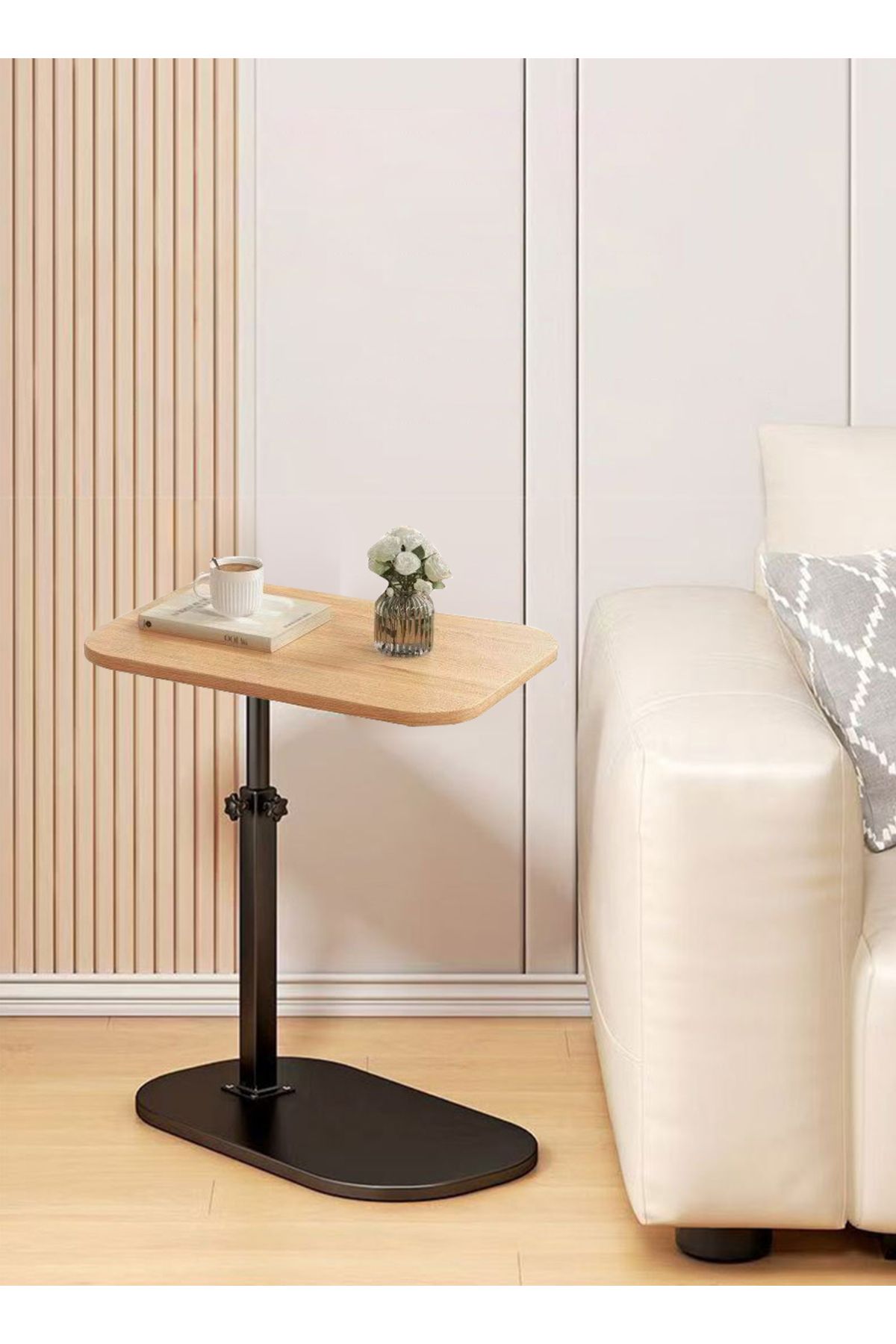 sharpdo-Nordic Retro Sofa Lifting Side Table, Movable Living Room Corner Sofa Side Table Small Side Table 3