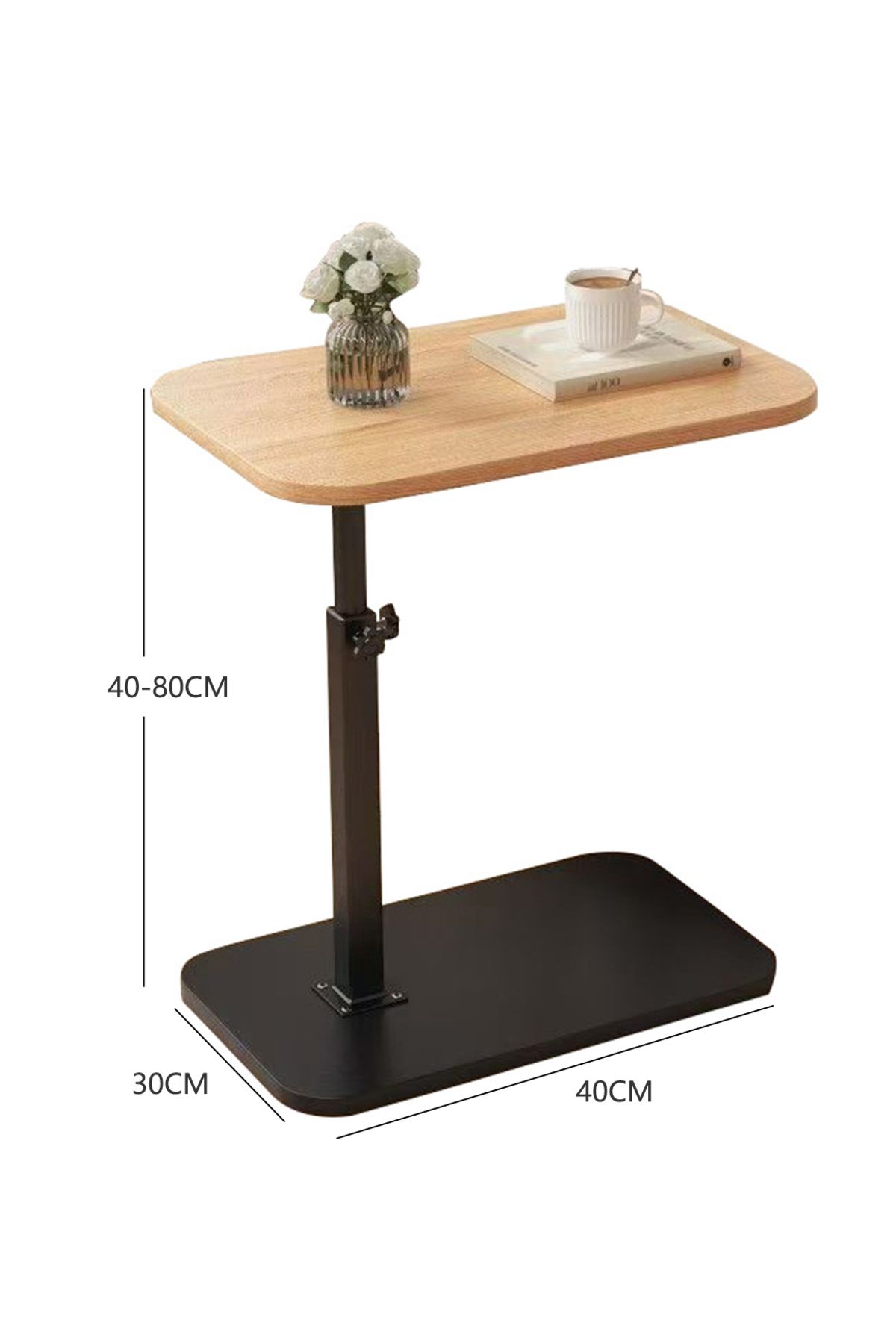 sharpdo-Nordic Retro Sofa Lifting Side Table, Movable Living Room Corner Sofa Side Table Small Side Table 7