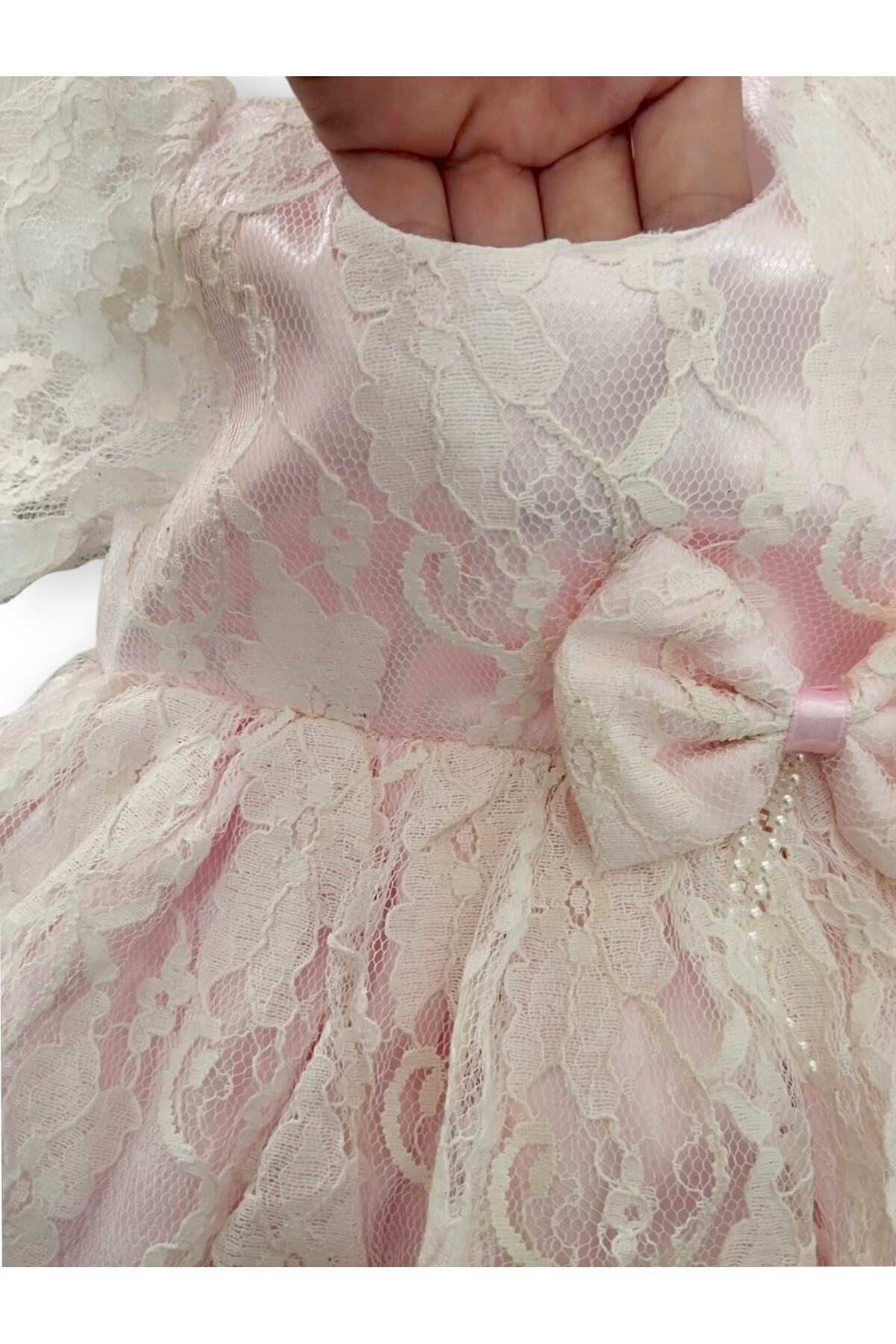 Pivami Yeni Doğan Tütülü Bebek Elbise Takımı Mevlüt Elbisesi Hastane Çıkışı,Patik, Külotlu Çorap ve Bandana fotoğrafı 2 (önizleme)