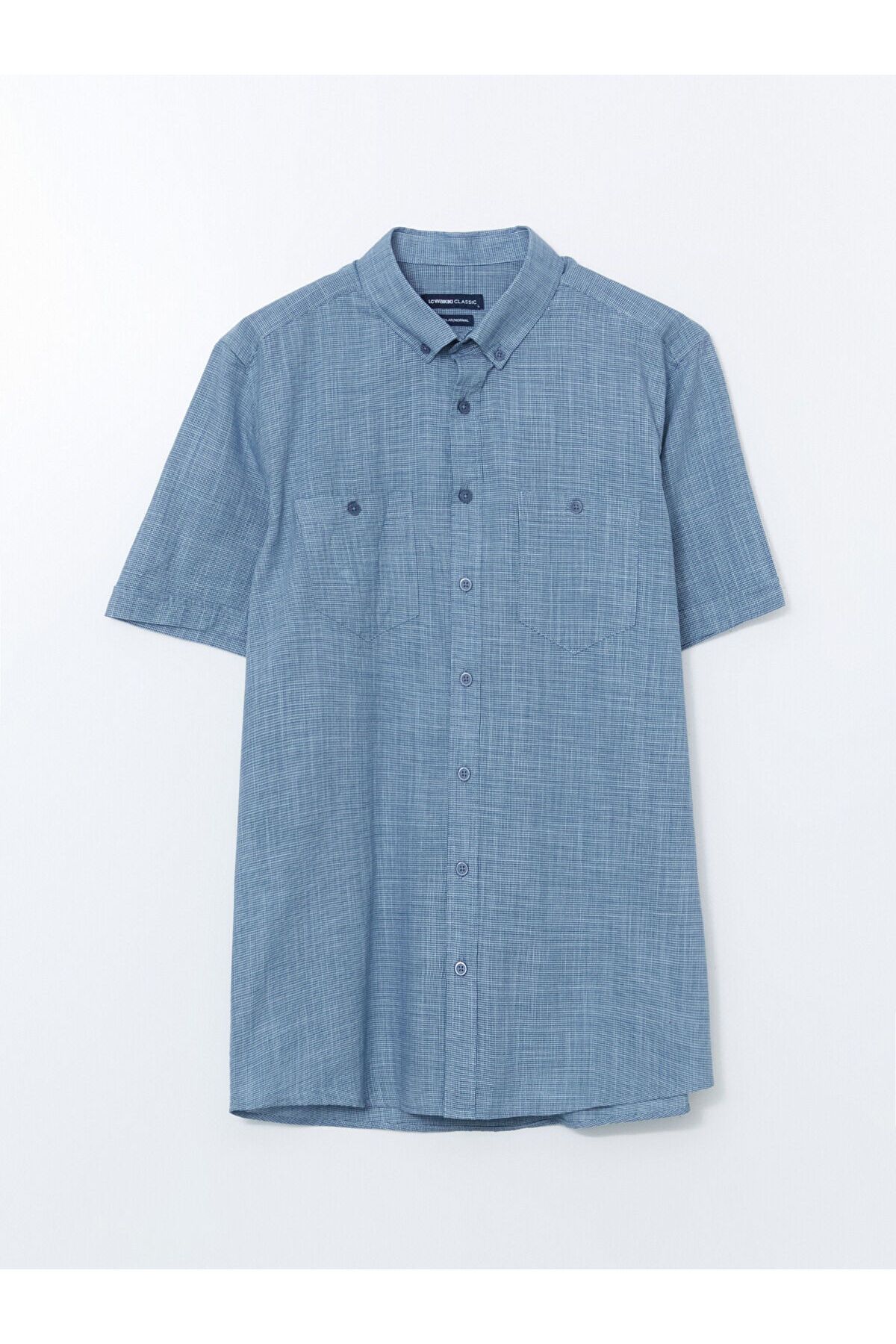 LC Waikiki Regular Fit Kısa Kollu Poplin Erkek Gömlek