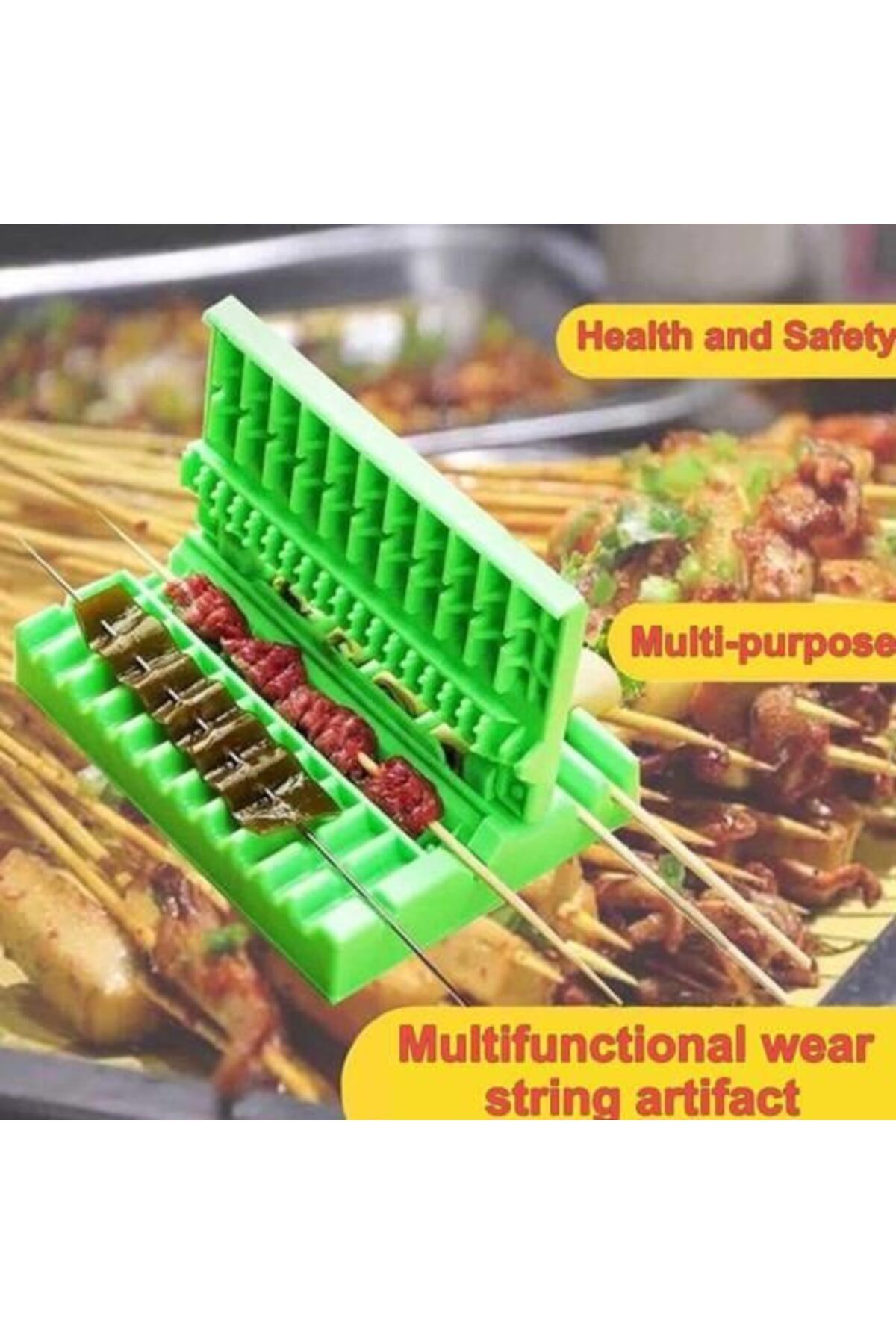 Generic-New multi-functional kebab tool can be quickly reused, beef, vegetable and barbecue skewers 1