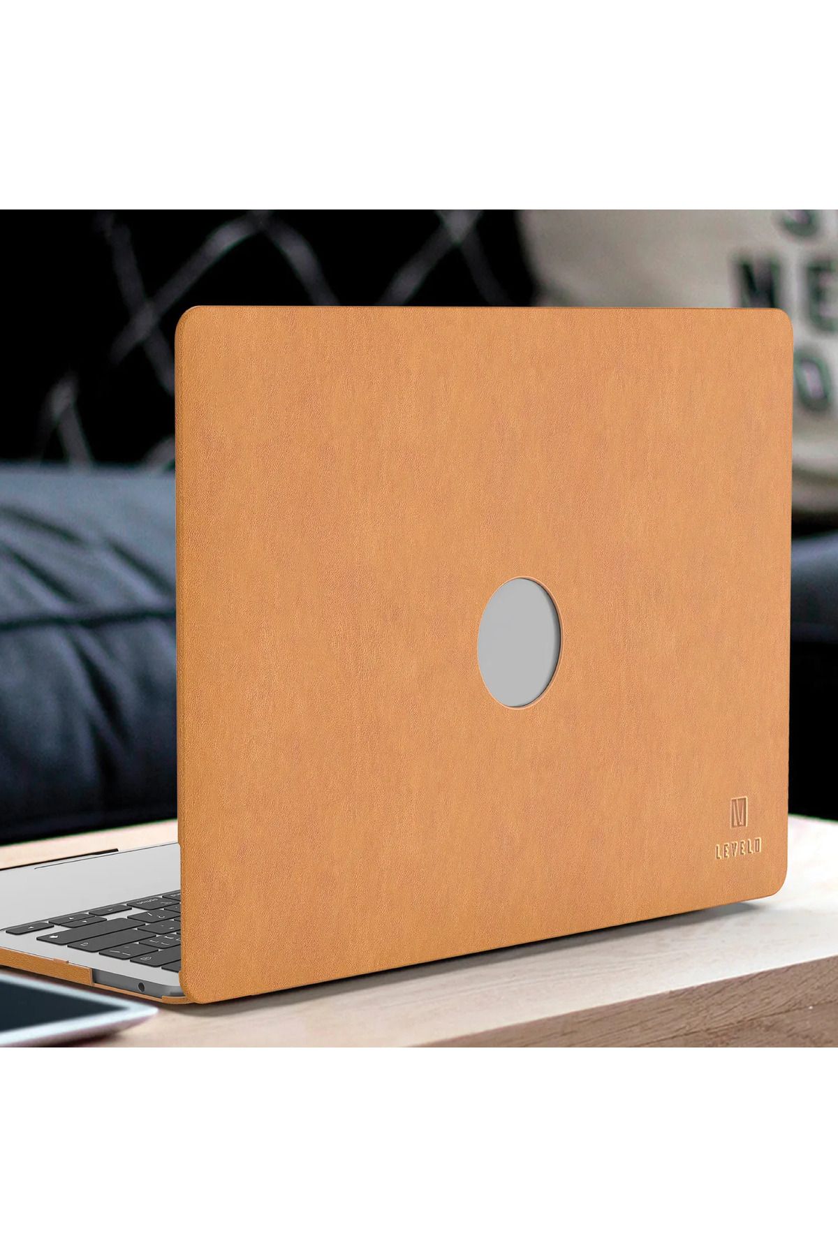 Levelo-Gevena Leather Macbook Pro 16" - Brown 3