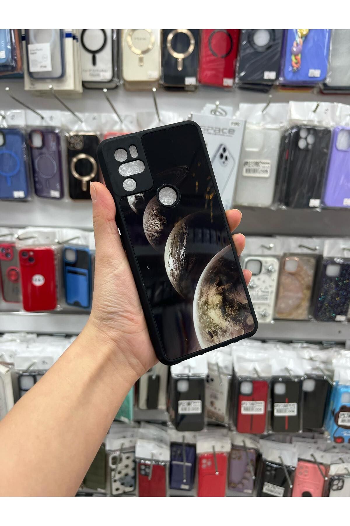 TECNOTREND Omix X500 / X300 Uyumlu Parlak Desenli Sert Silikon Kılıf