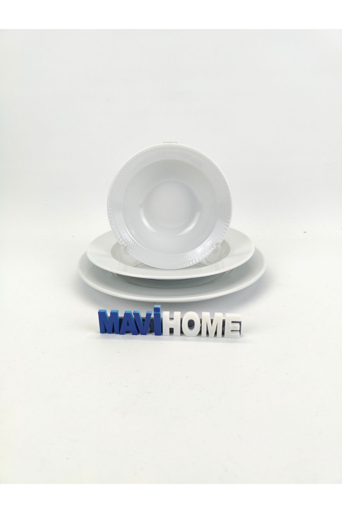 MAViHOME 18 Parça 6 Kişilik Porselen Yemek Tabağı Çeşitleri