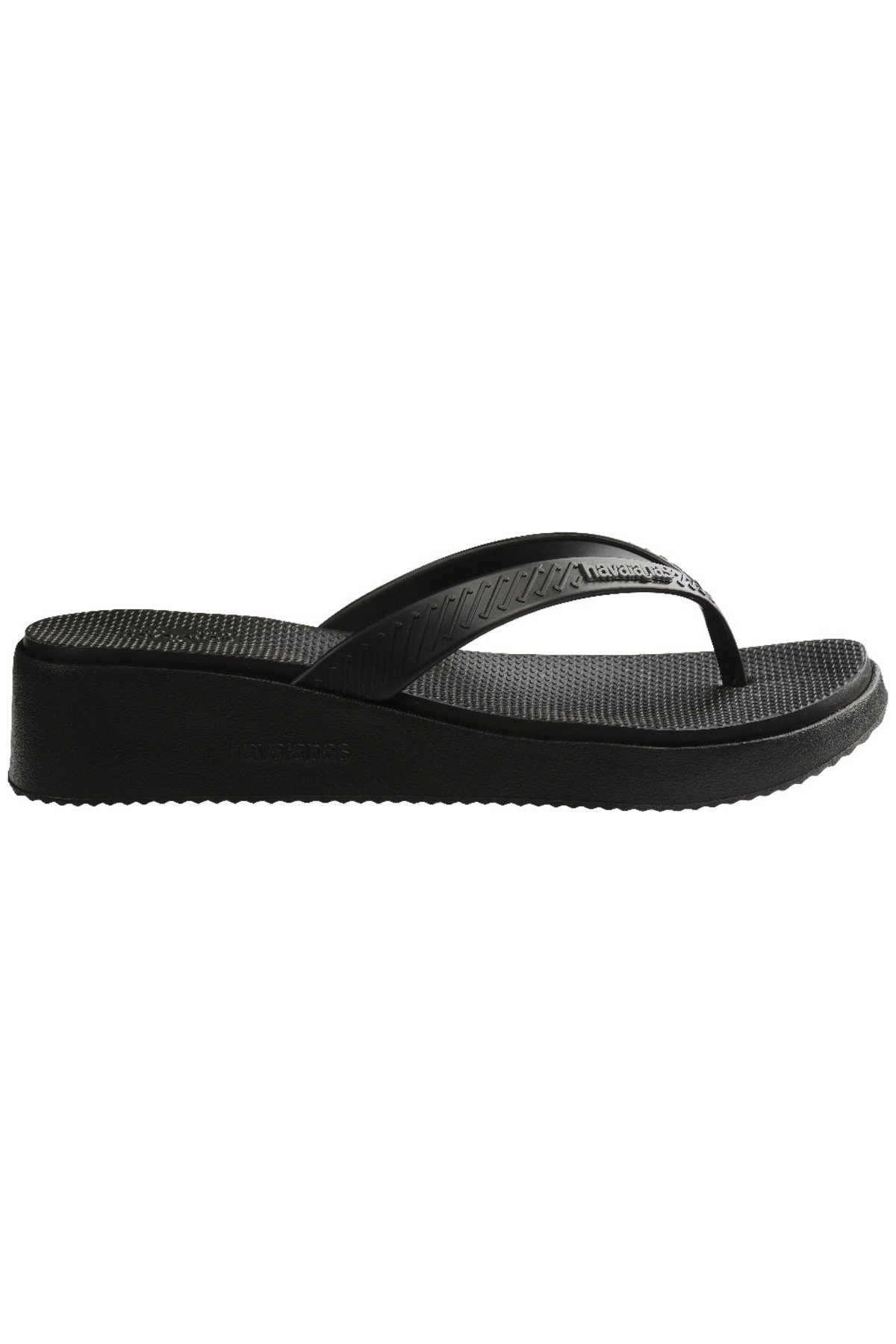 Havaianas High Platform Black Women's Slippers- Trendyol