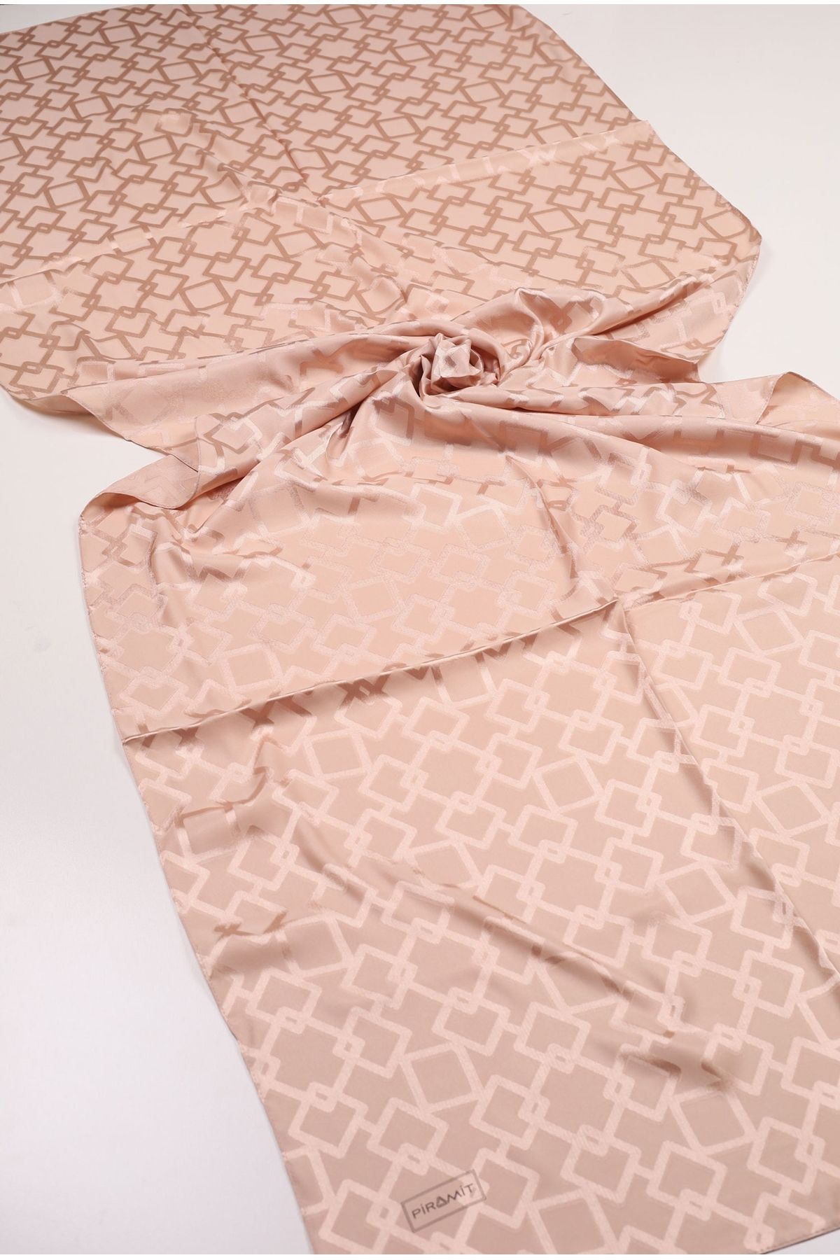 PİRAMİT-Pyramid Self Patterned Jacquard Shawl - Pattern-02 - Color-13 1