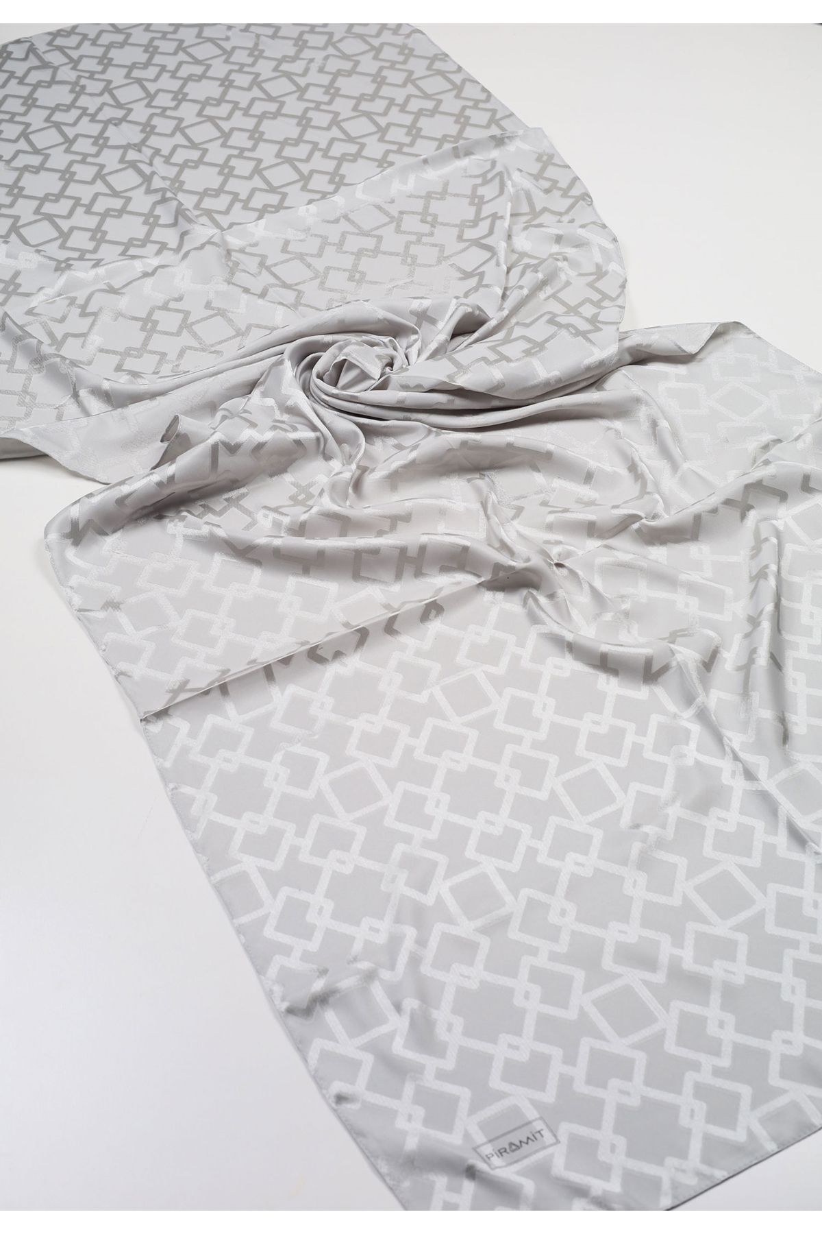 PİRAMİT-Pyramid Self Patterned Jacquard Shawl - Pattern-02 - Color-02 1