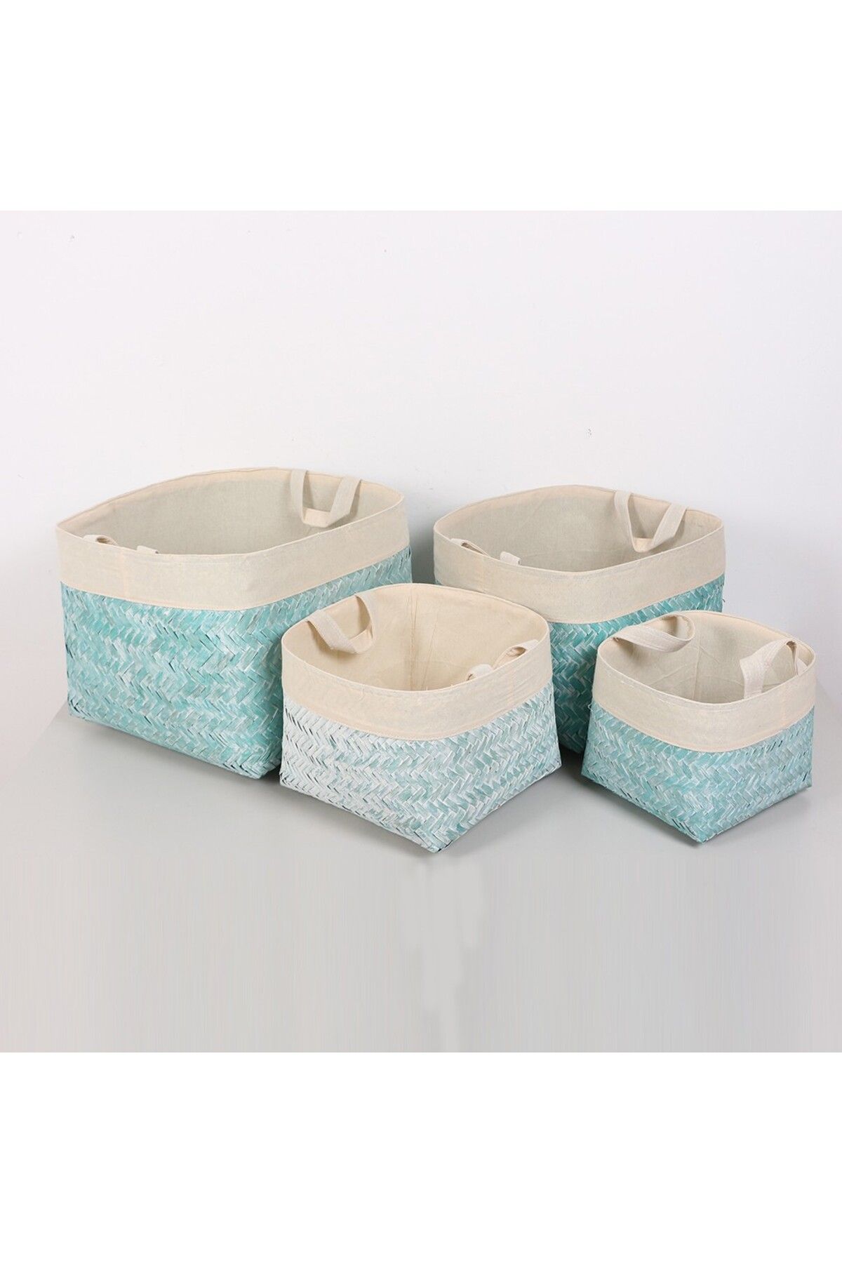 Mylamp Set De 4 Coșuri Din Bambus Natural Humi - One Size