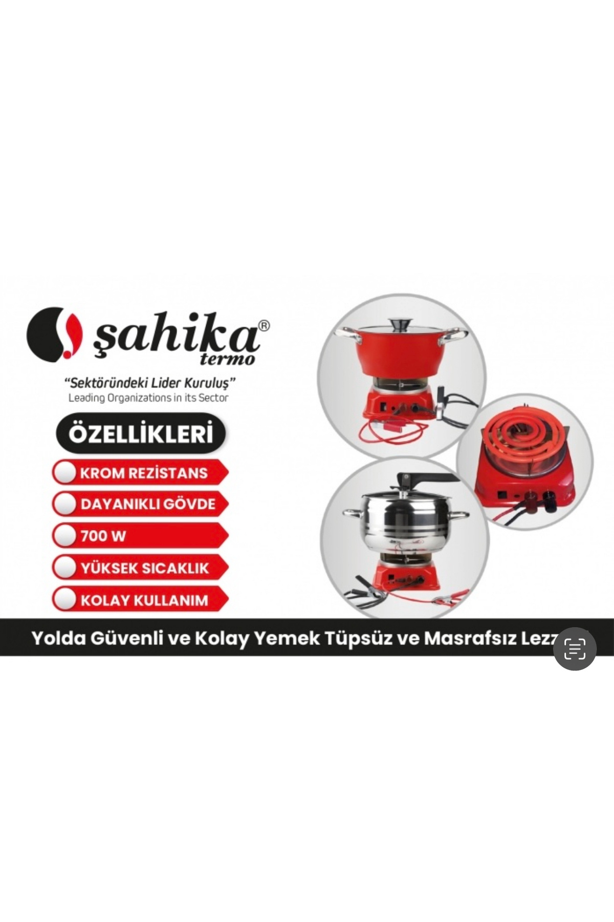 ŞAHİKATERMO Şahika 24 Volt Elektrikli Ocak, Şahikatermo