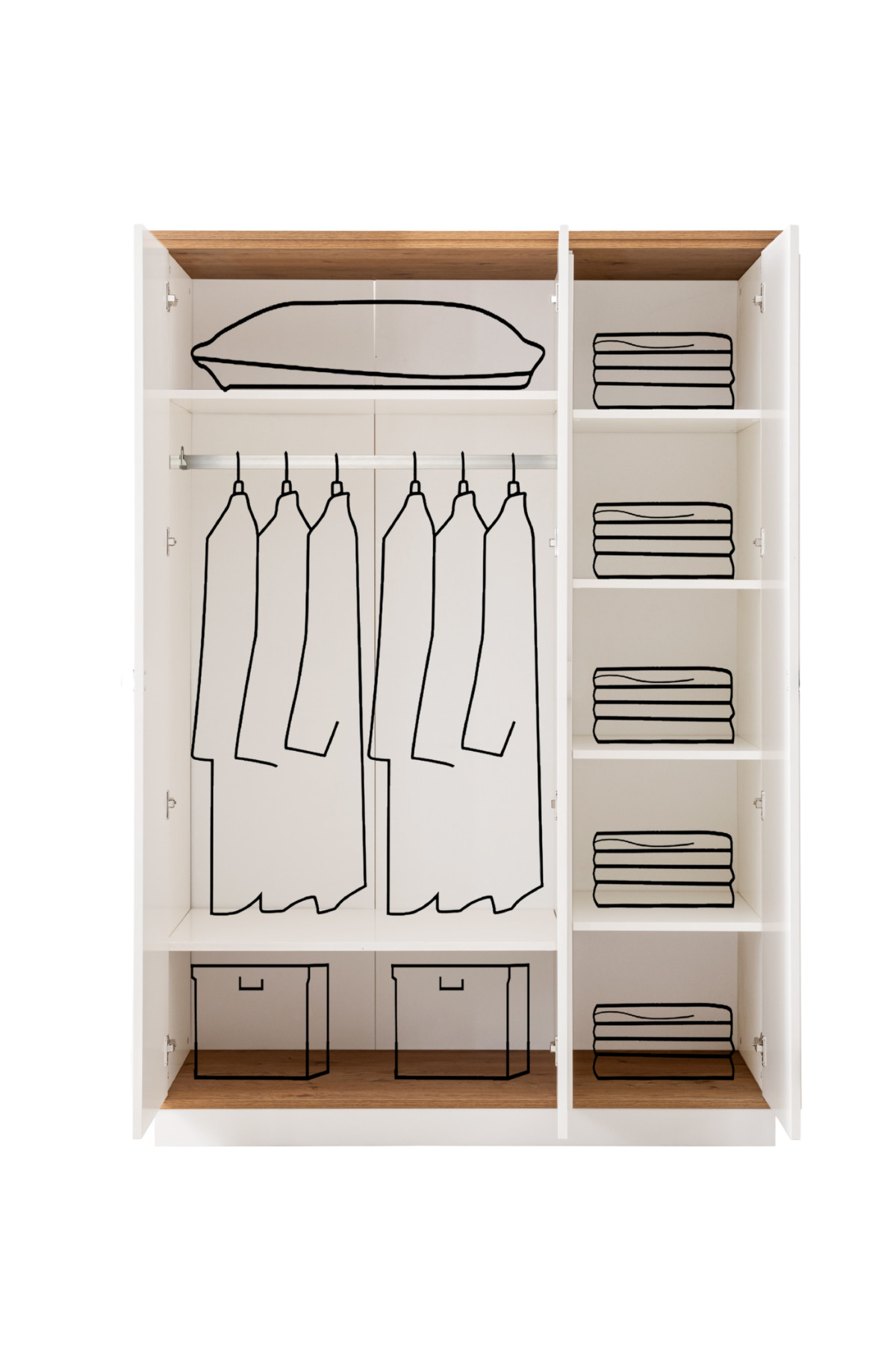 Setay Gardırop, Marmaris 3 Kapaklı Dolap fotoğrafı 3 (önizleme)