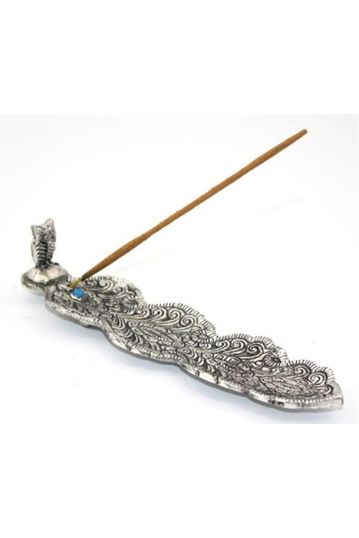 NETWORK ART Metal Kayık Baykuş Tasarımı Tütsülük Model 2