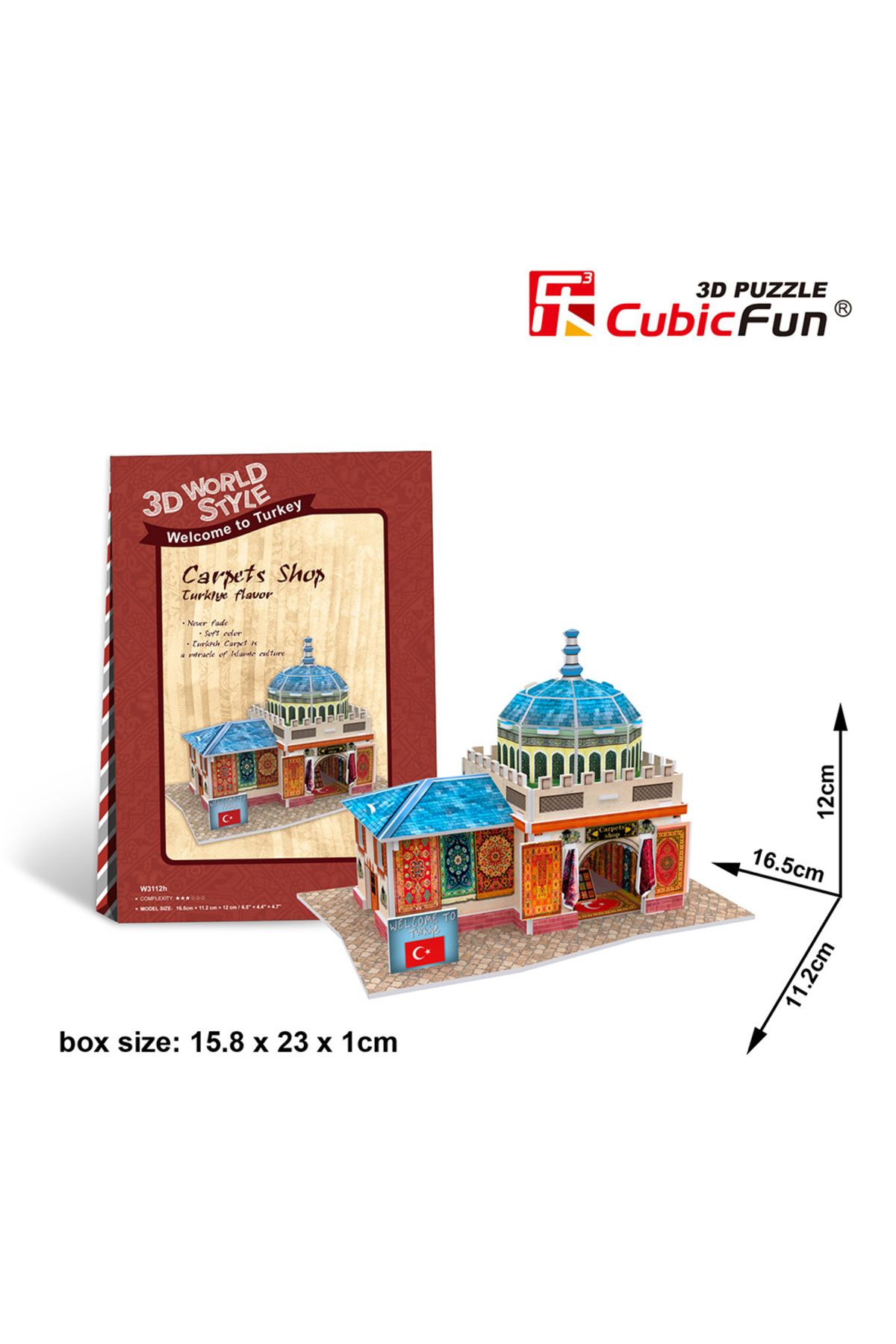 Cubic Fun 3D 26 Parça Puzzle Türk Halı Mağazası
