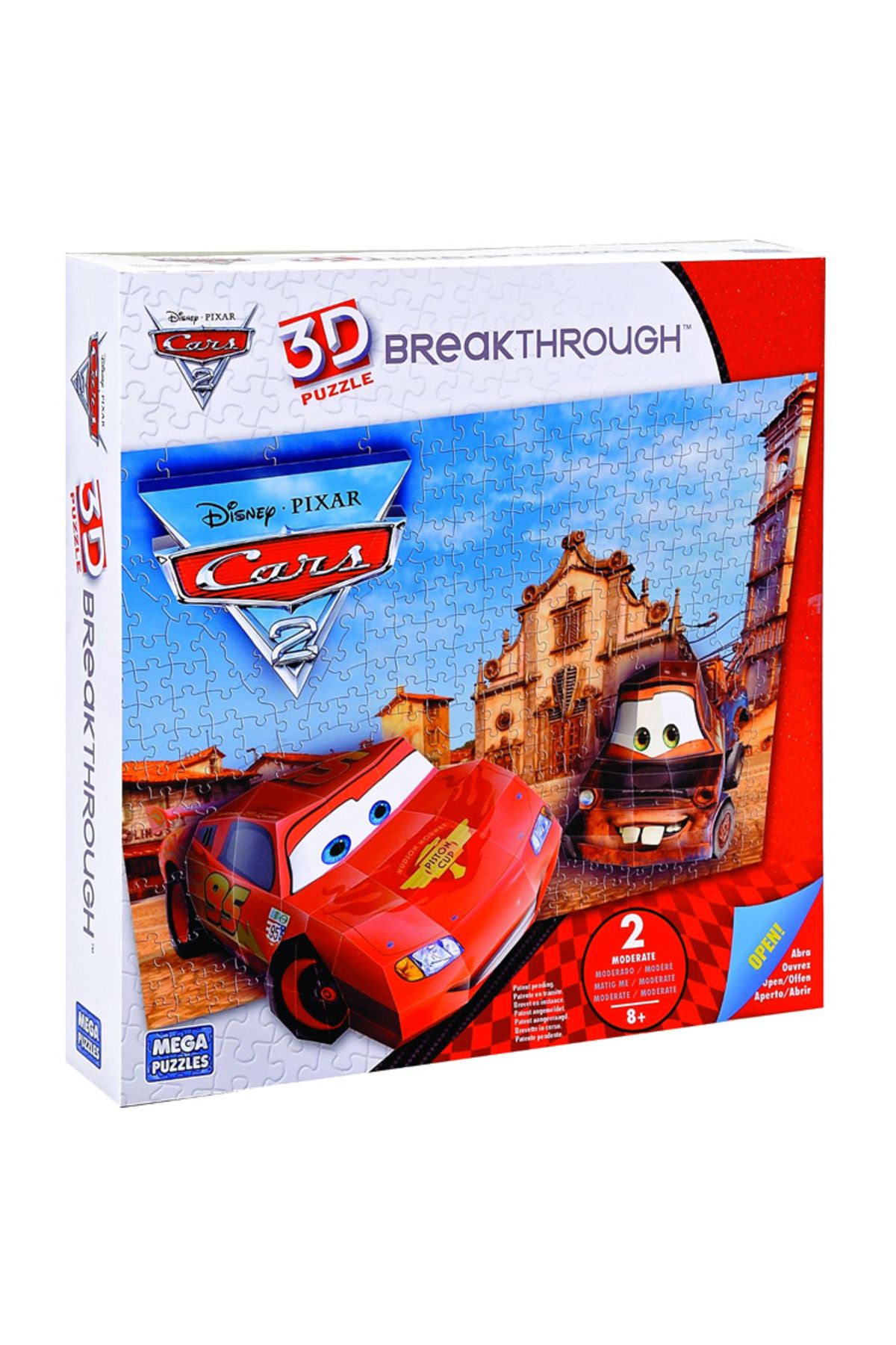 Mega Puzzles 200 Parça 3D Puzzle Breakthrough Cars 2