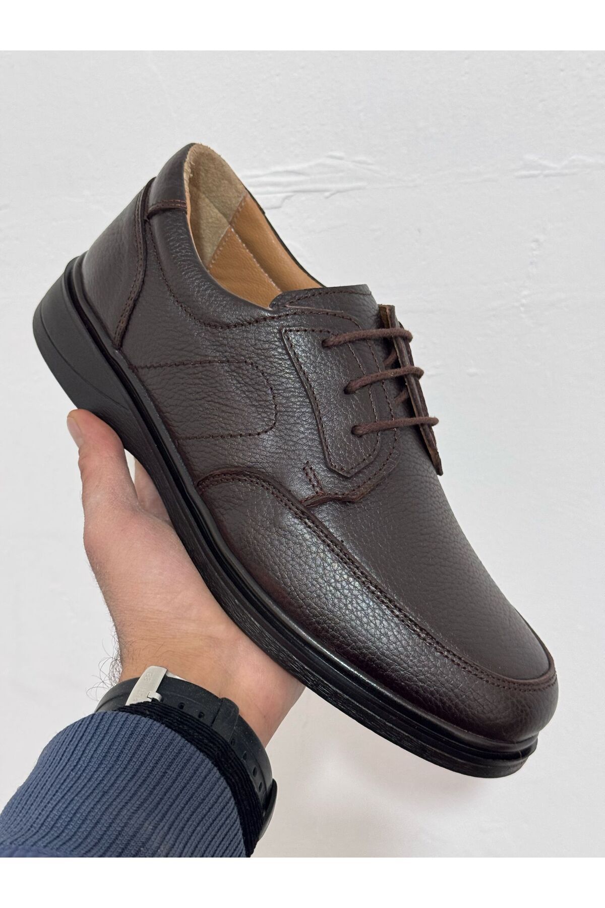 کفش های کژوال مردانه پدر چرمی روزانه Greyybull Shoes