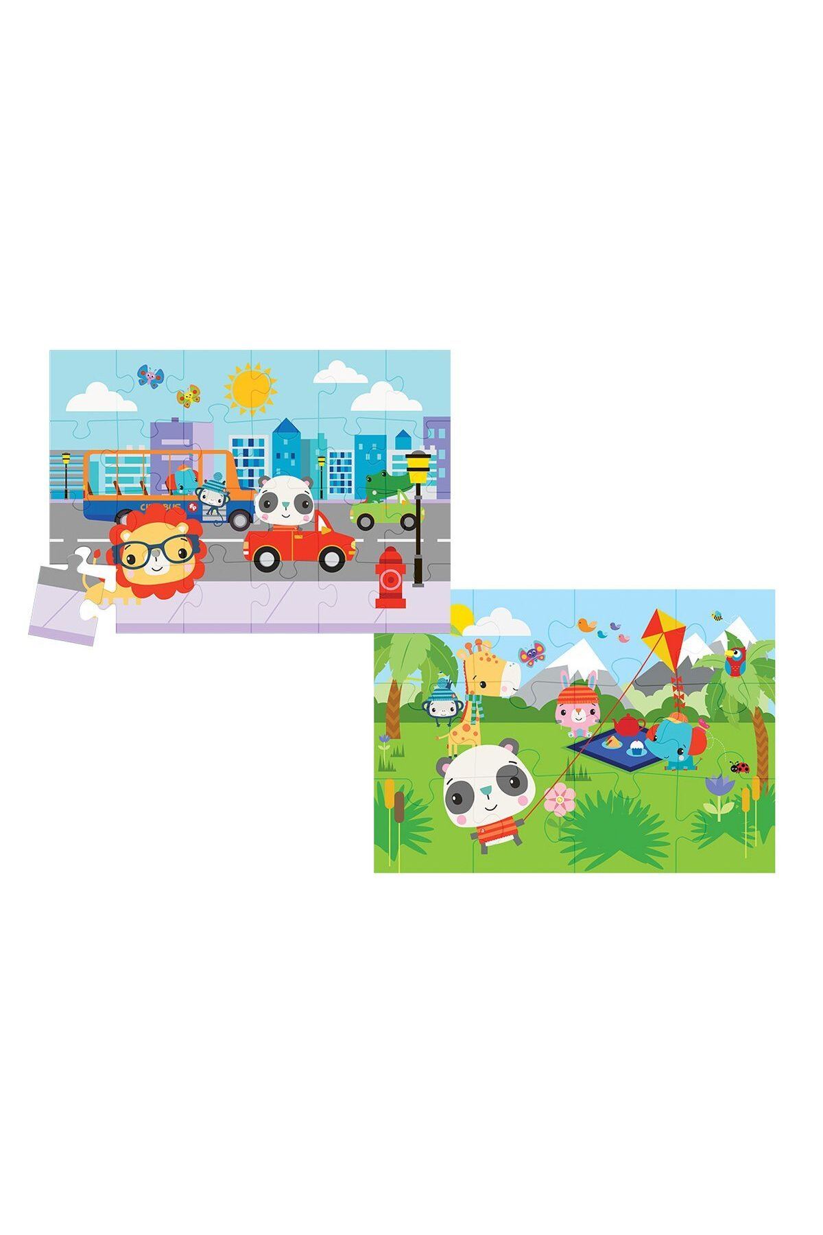 Neco KS Games FP 13407 FisherPrice Baby Puzzle City Fun Picnic 2In1