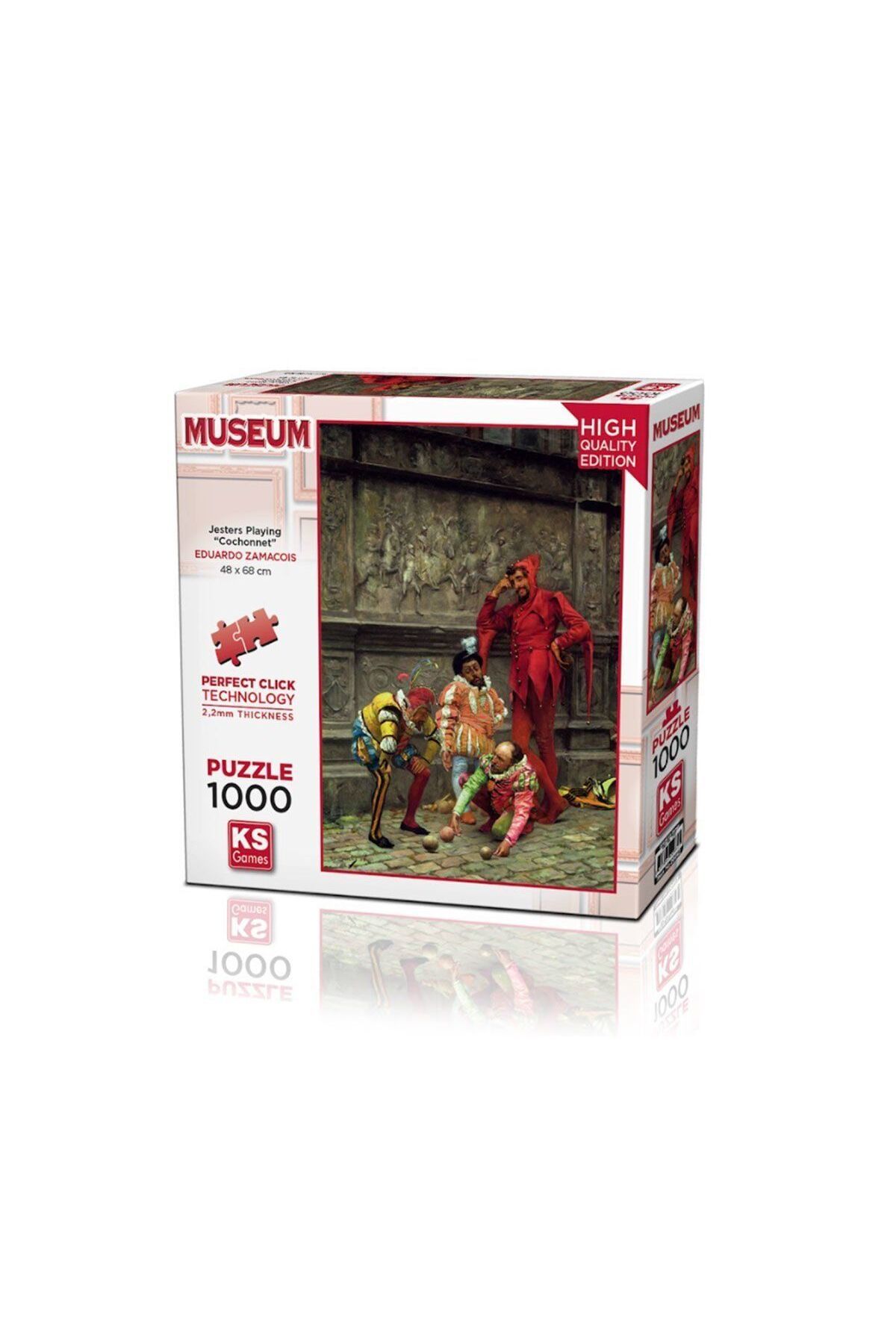 Ks Puzzle 20662 Jesters Playing Cochonnet 1000 Parça Puzzle -KS Puzzle