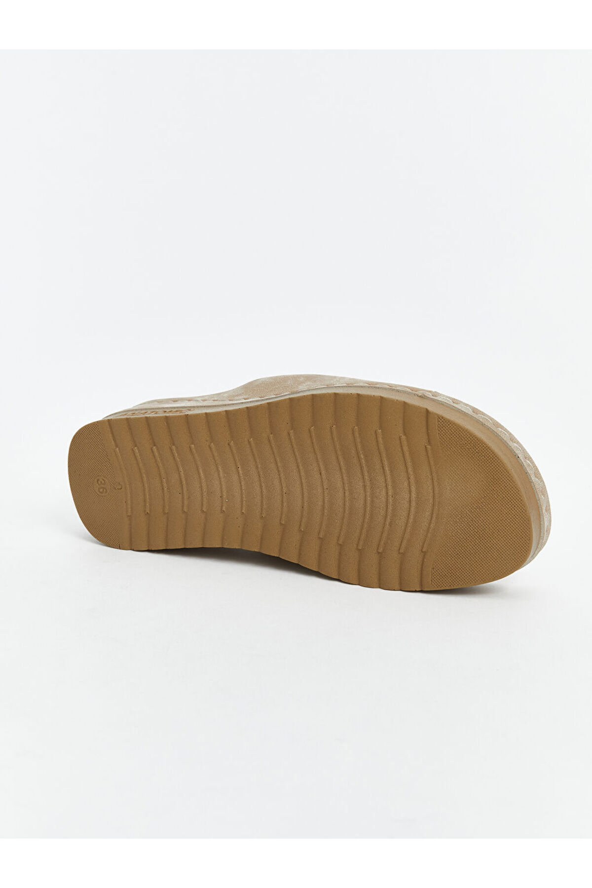 LC Waikiki-Beige Suede Look Women's Slippers 4