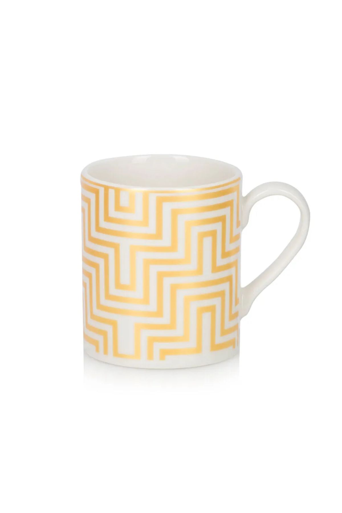 LC Waikiki-Lcw Home Yellow Line Printed Ceramic Mug 290 ml t t 4