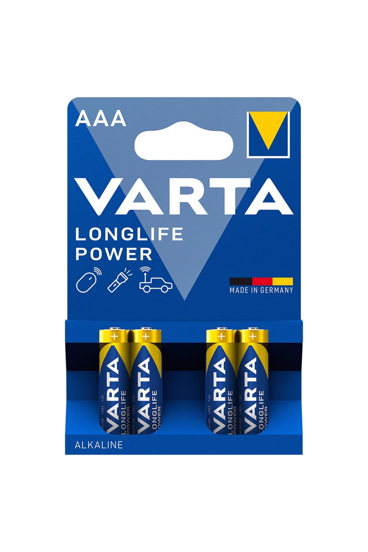 Varta Longlife Power AAA İnce Kalem Pil 4'lü Paket (Alkalin)
