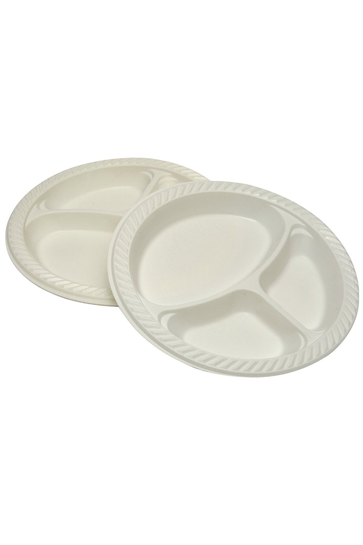 MATMEL Propack 26Cm Üç Bölmeli Plastik Tabak 10'Lu