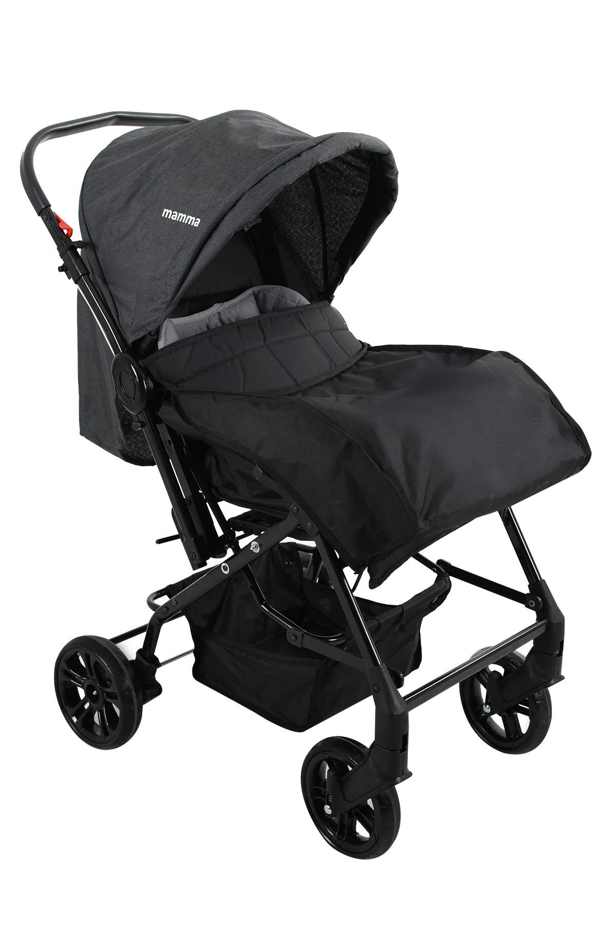 Mamma King Çift Yönlü Bebek Arabası + Ayak Örtüsü ve Yağmurluk fotoğrafı 3 (önizleme)