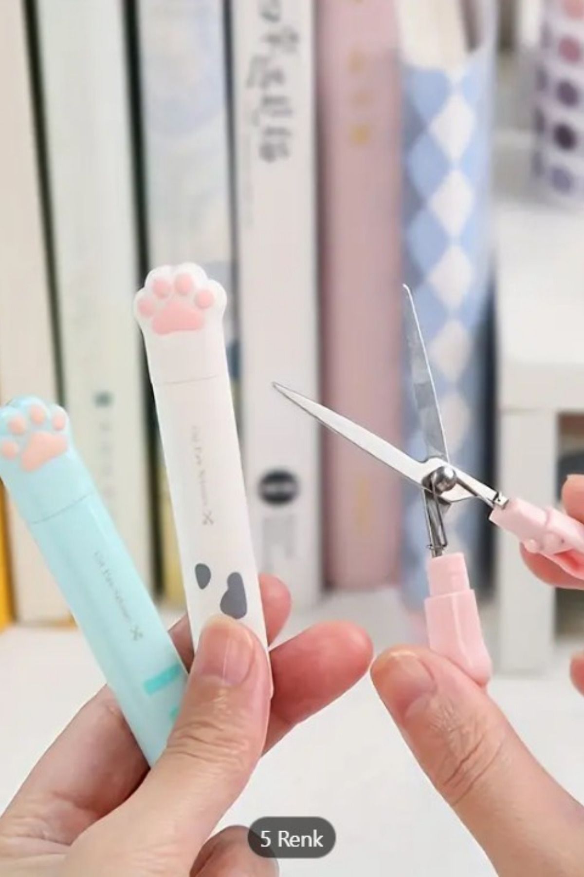 Nisankids-Paw Pattern Scissors with Mini Foldable Protection Box 5