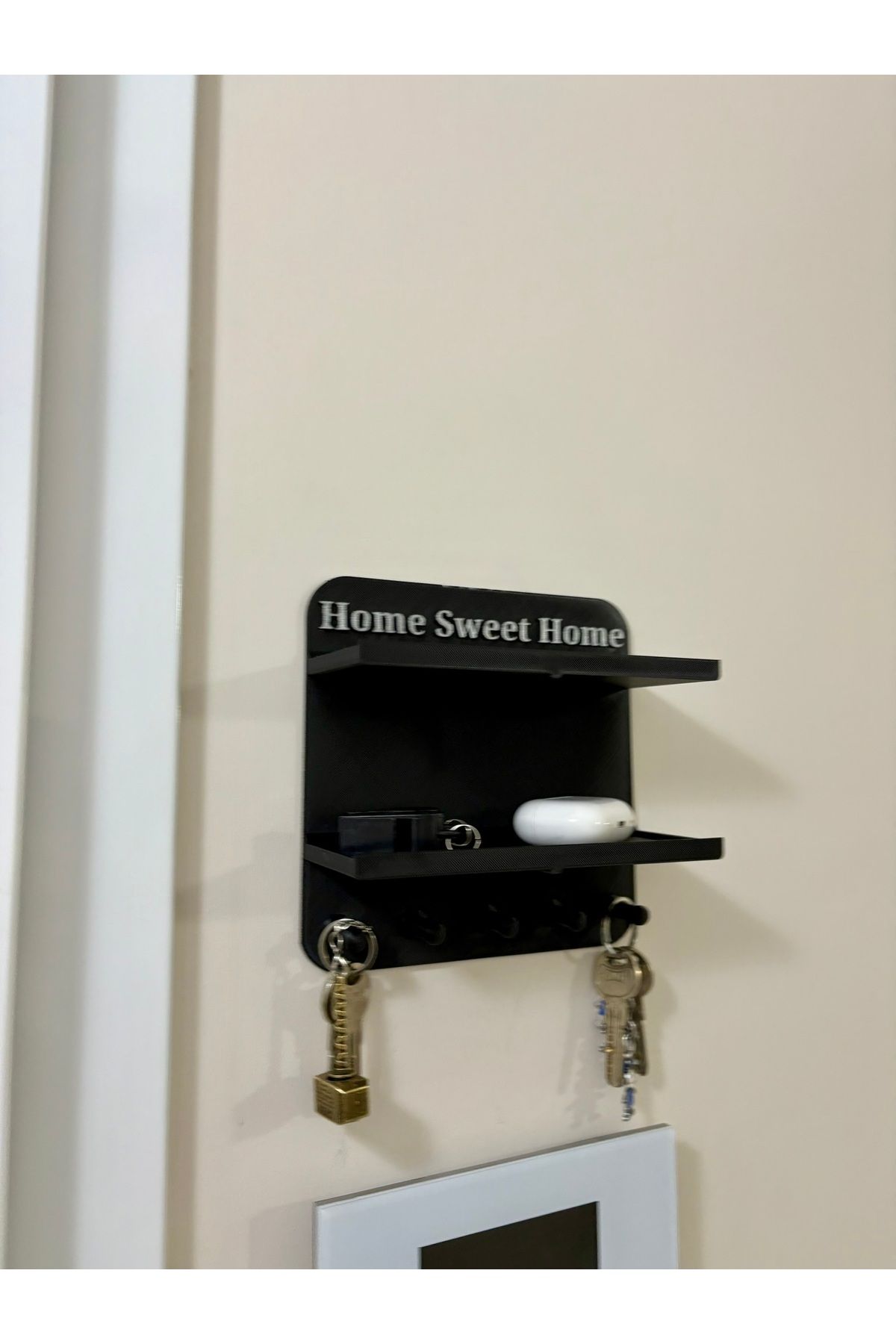 Home-3D Printing - Home Sweet Home Wall Type Keychain – Stylish and Practical! - Door Entry Keychain 3
