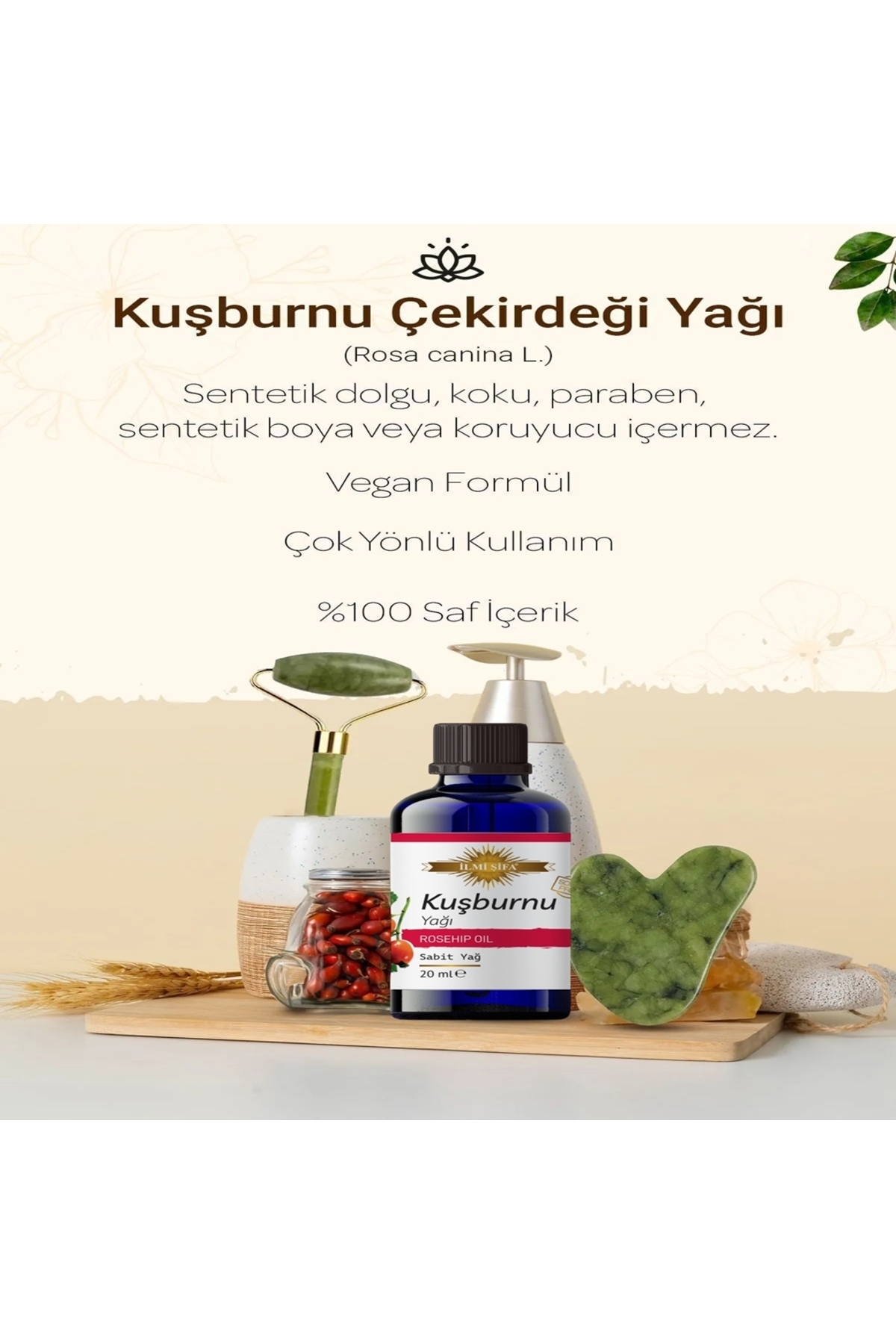 Kuşburnu Çekirdeği Yağı %100 Saf Kuşburnu Çekirdeği Yağı Soğuk Sıkım — تصویر 5 از 8