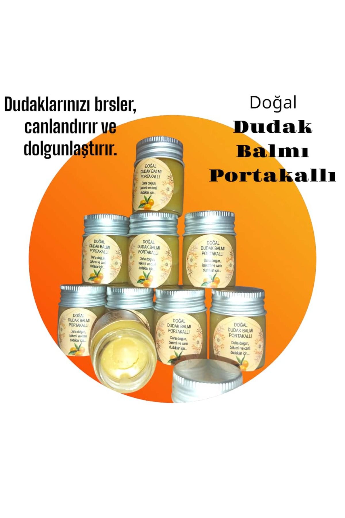 BYTG NATURAL DÜNYAM Portakallı Doğal Dudak Balmı