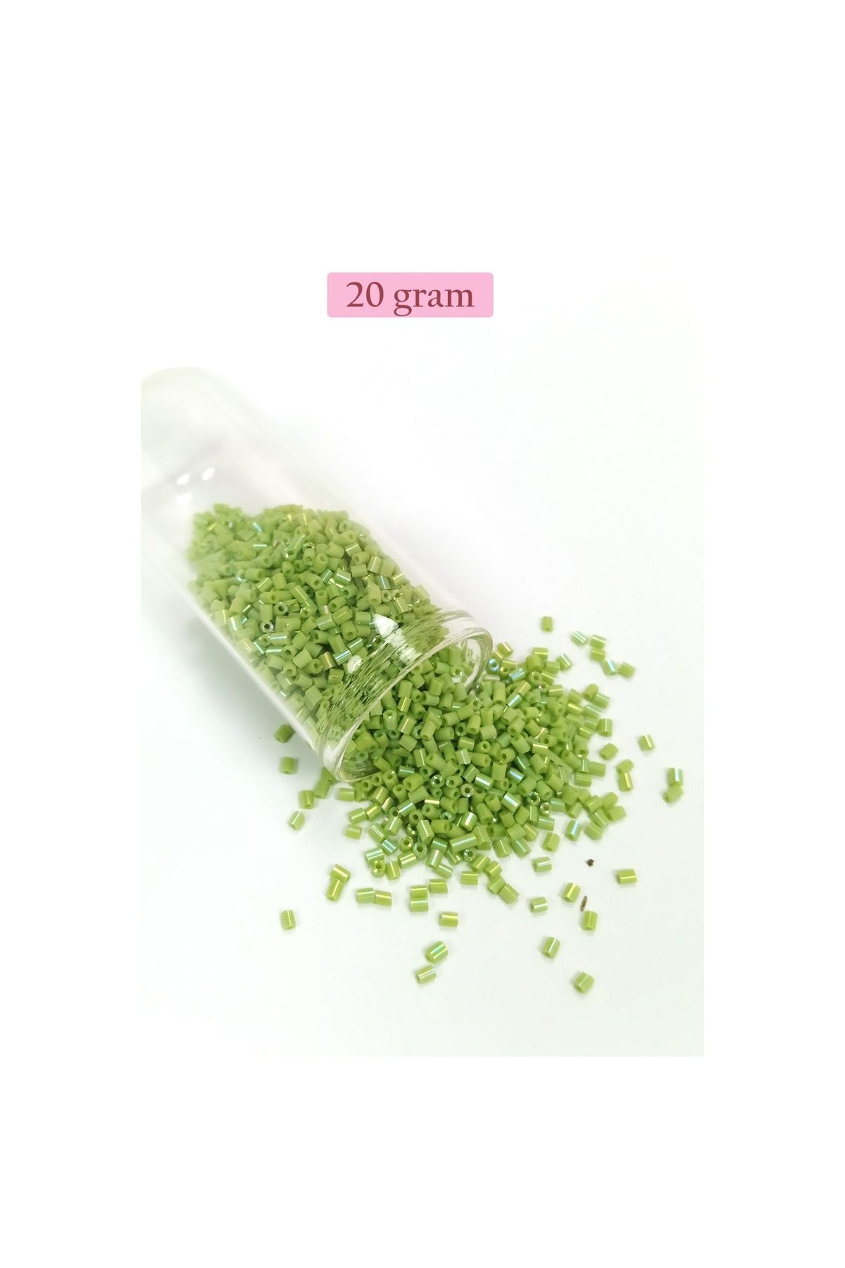 maarketim Kesme Cam Boncuk 2mm - 20 Gram - Yeşil
