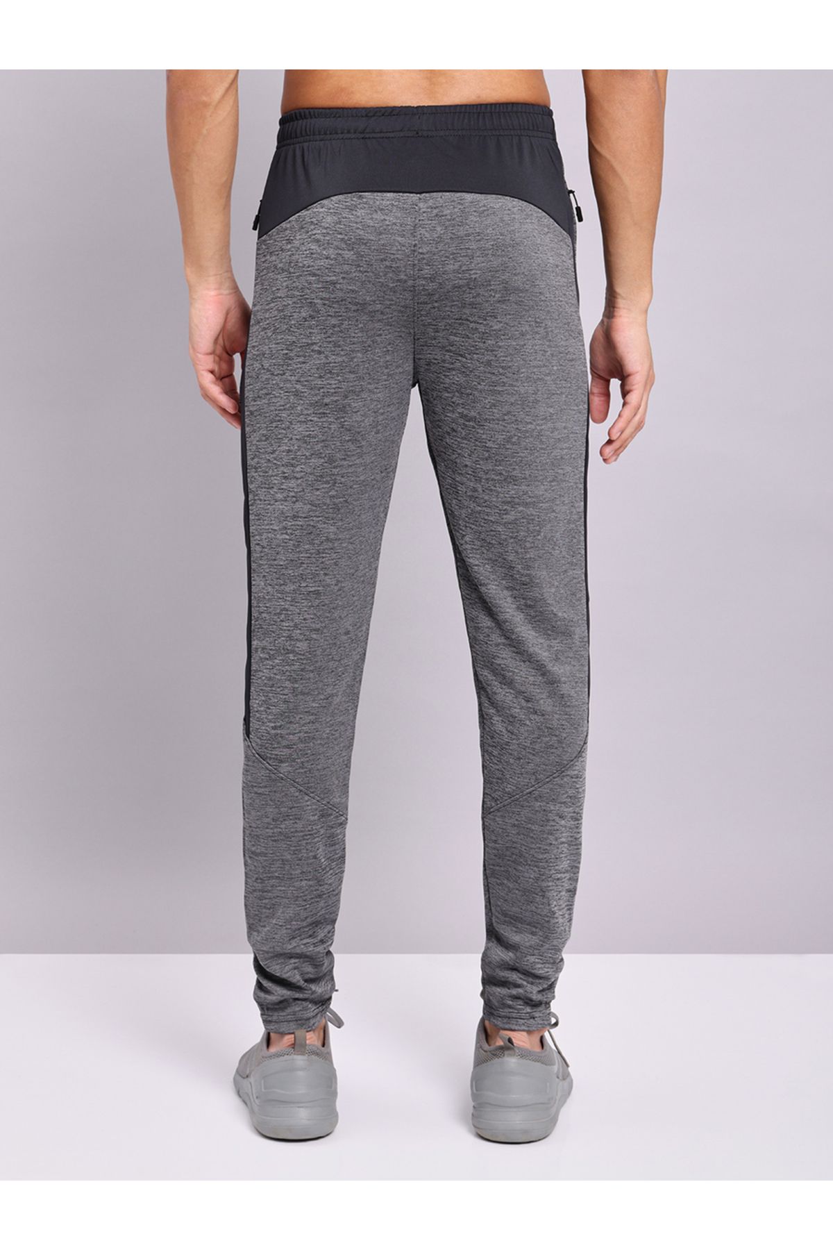 Technosport By Styli-Color Block Track Pants with Zip Pockets 3