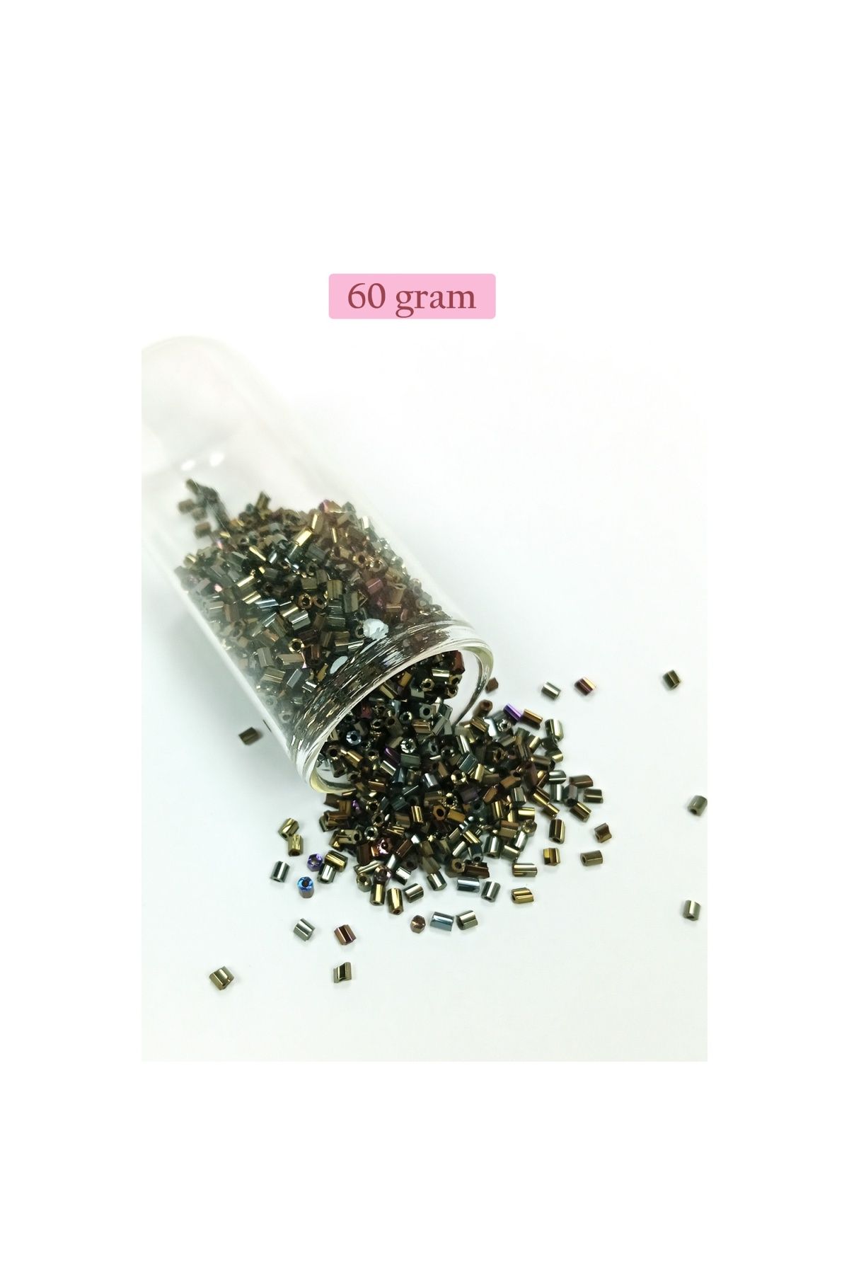 maarketim Kesme Cam Boncuk 2mm - 60 Gram - Asker Yeşili