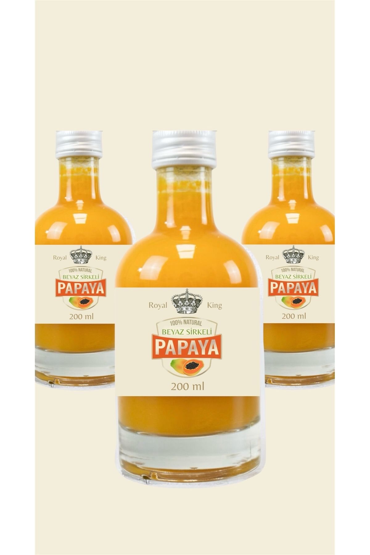 Royal Papaya Fit Beyaz Sirkeli 200 ml Limited Edition