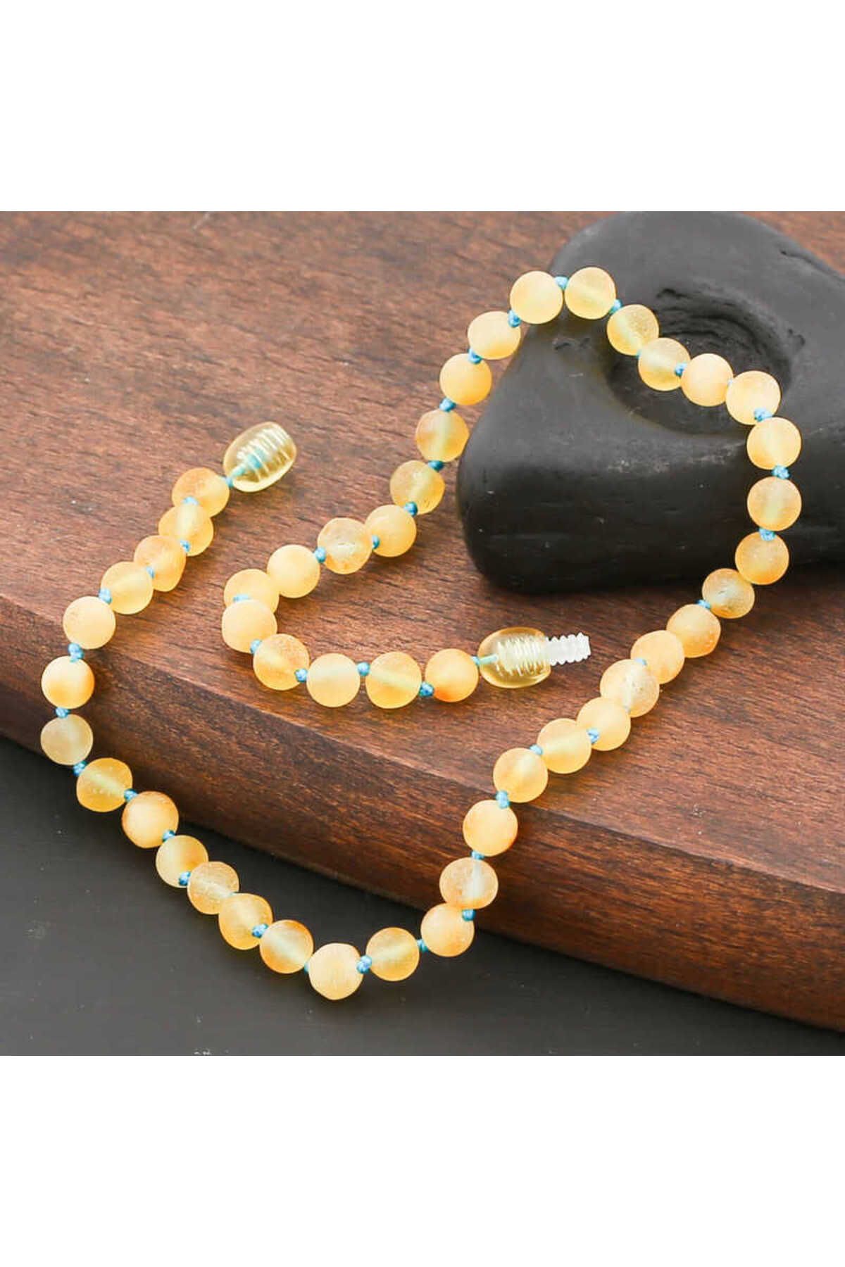 Findit-Baby Drop Amber Teeth Necklace 4