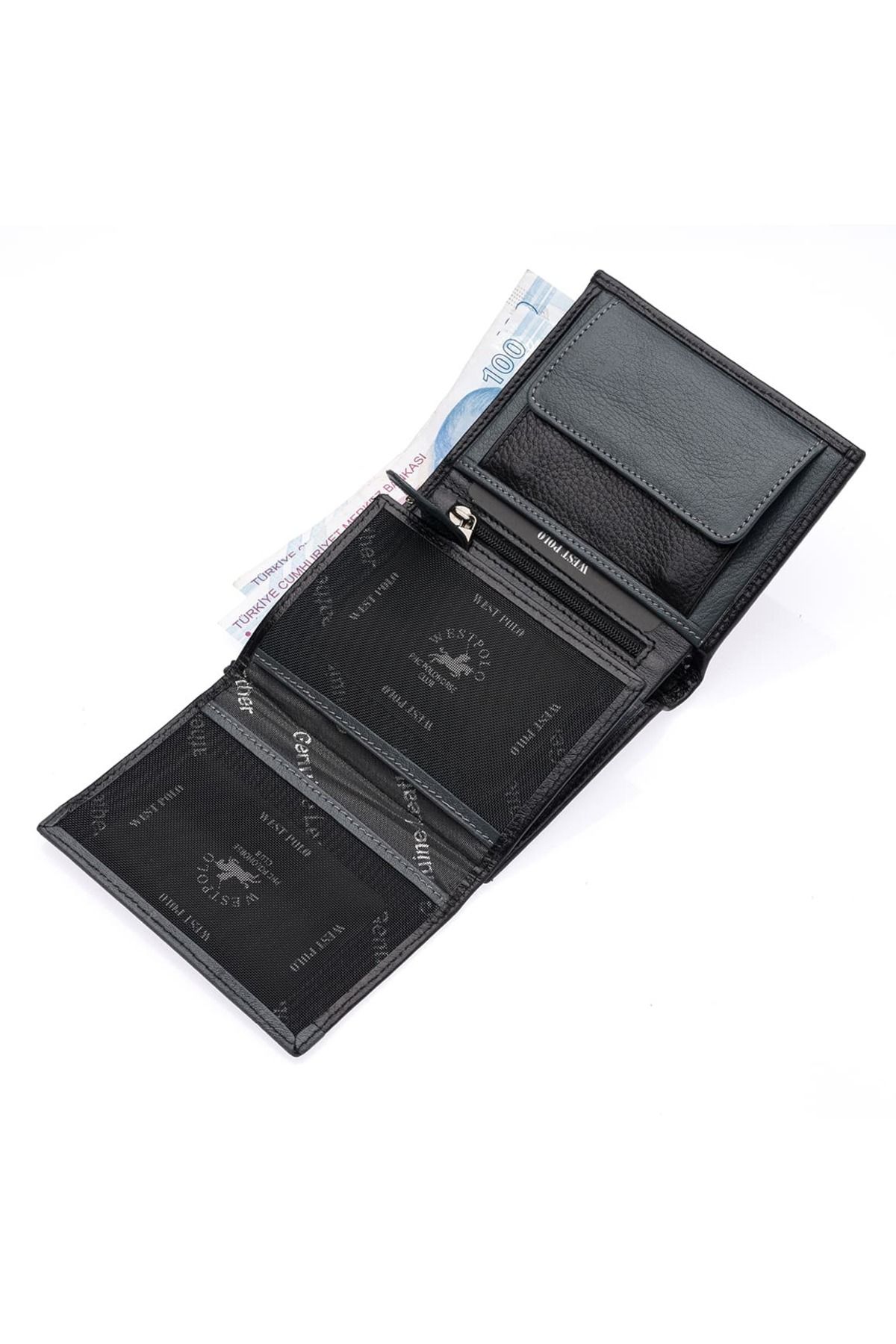 Westpolo-Genuine Leather Men's Wallet Card Holder 2