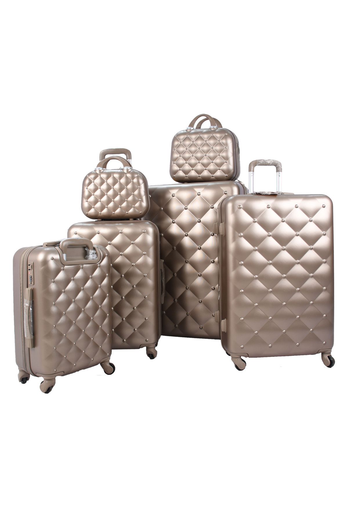 MORANO-6-Piece MORANO Travel Luggage Trolley Set Size 32''-28''-24''-20''-14''-12'' Inches. 1