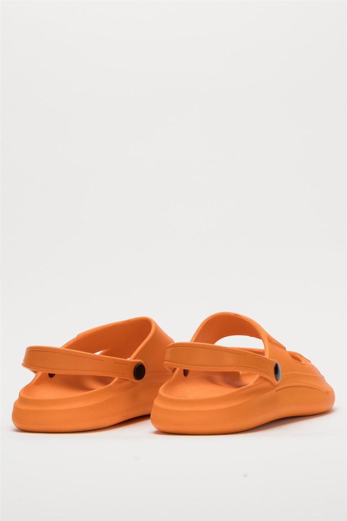 Liger-Unisex Orthopedic Sea Pool Sandal Orange Slippers 4