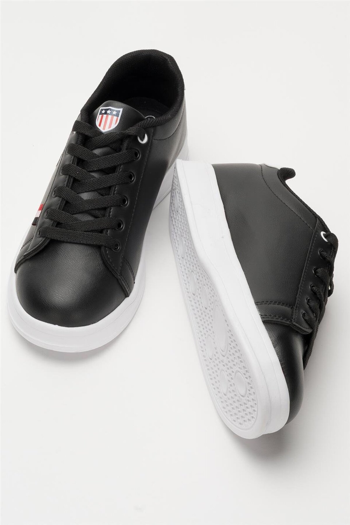 Liger Unisex Sneakers Günlük Spor Ayakkabı SİYAH - BEYAZ görsel 7