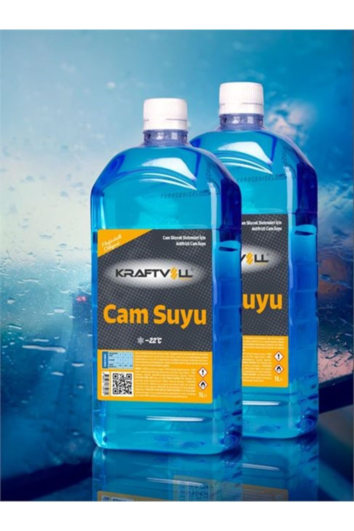 Kraftvoll CAM SUYU 1L-MAVİ (-20)