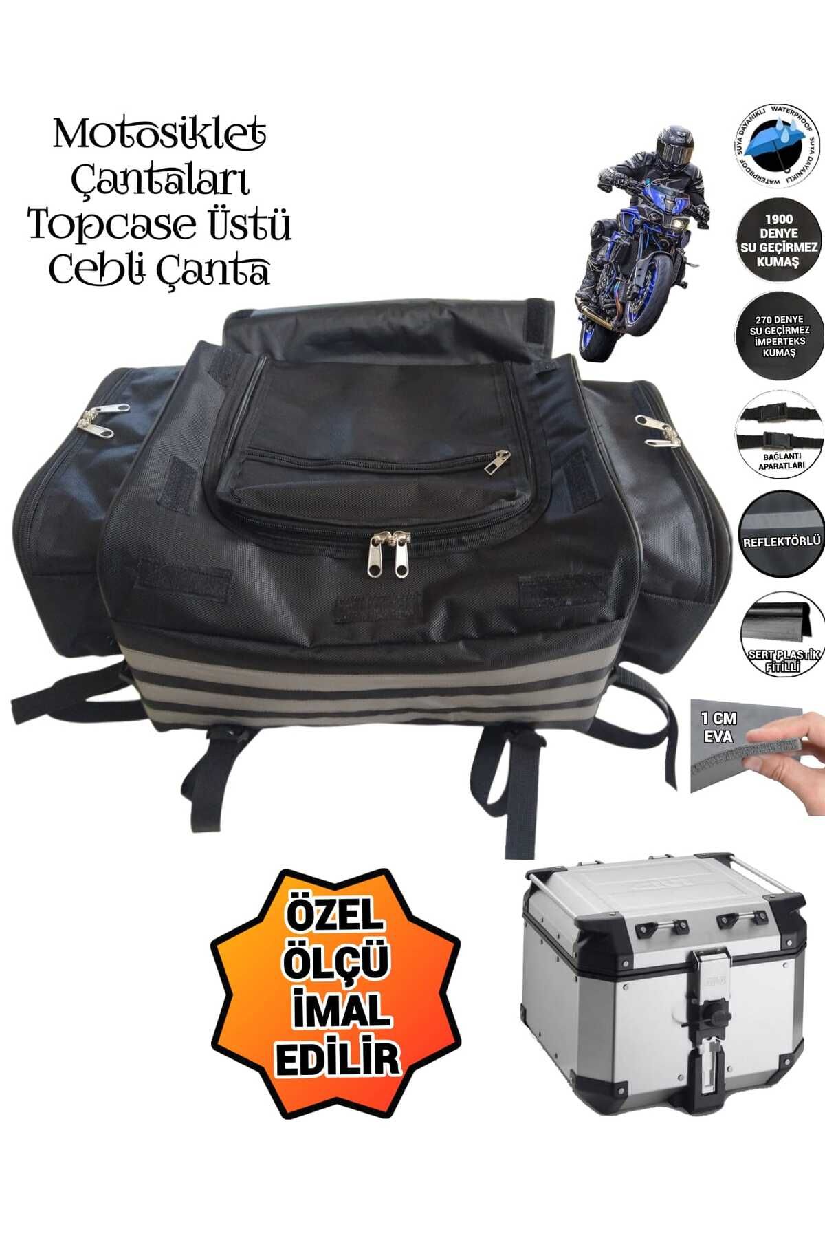 SEVBAGS TOPCASE ÜSTÜ MOTOSİKLET ÇANTASI