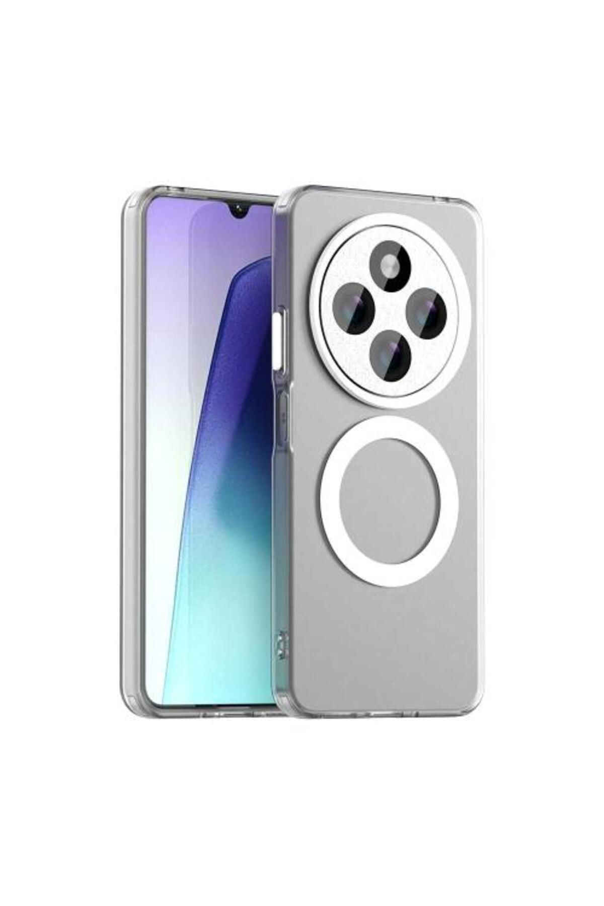 Deppo Trend Xiaomi Redmi A4 Uyumlu Kılıf Buzlu Mat Sararmayan Magsafe İçin Uygun Renkli Manyetik Sert Kapak