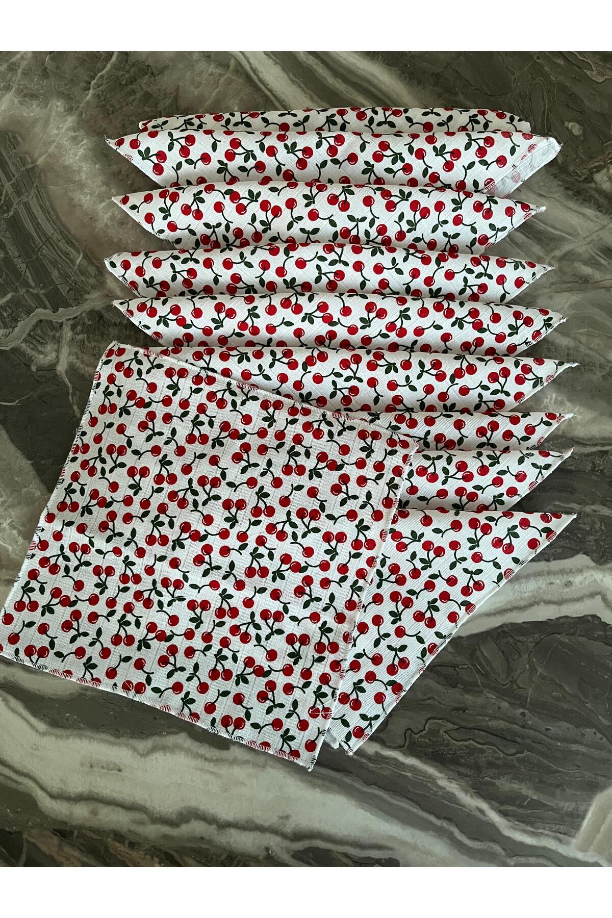 Yusra 25*25cm 10'lu Set,Çok Amaçlı Müslin Kumaş Ağız mendili, Ter bezi,