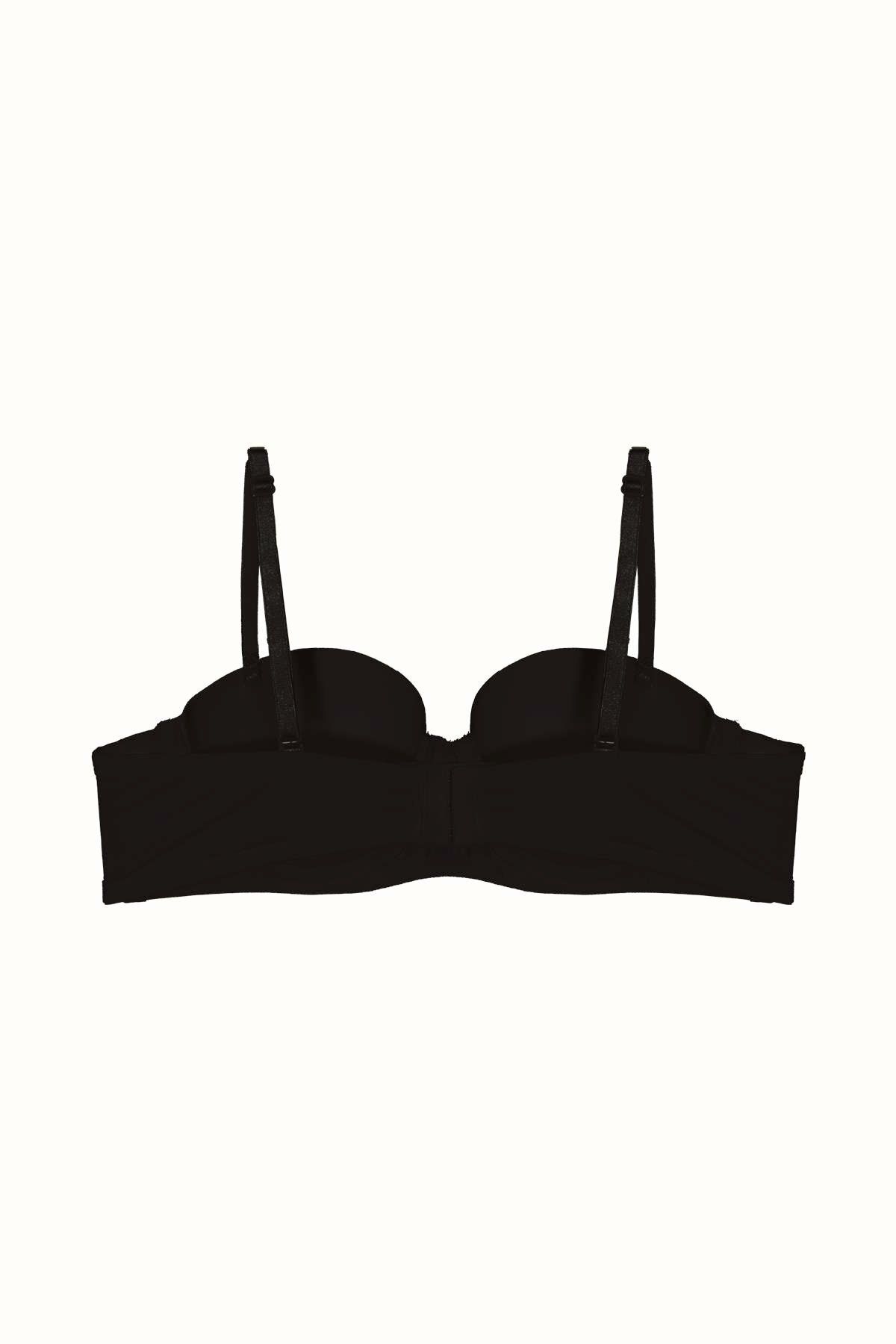 C&City-3-Pack - Padding-Free Strapless Soft Knitted Bra C38020 Black/White/Skin 4