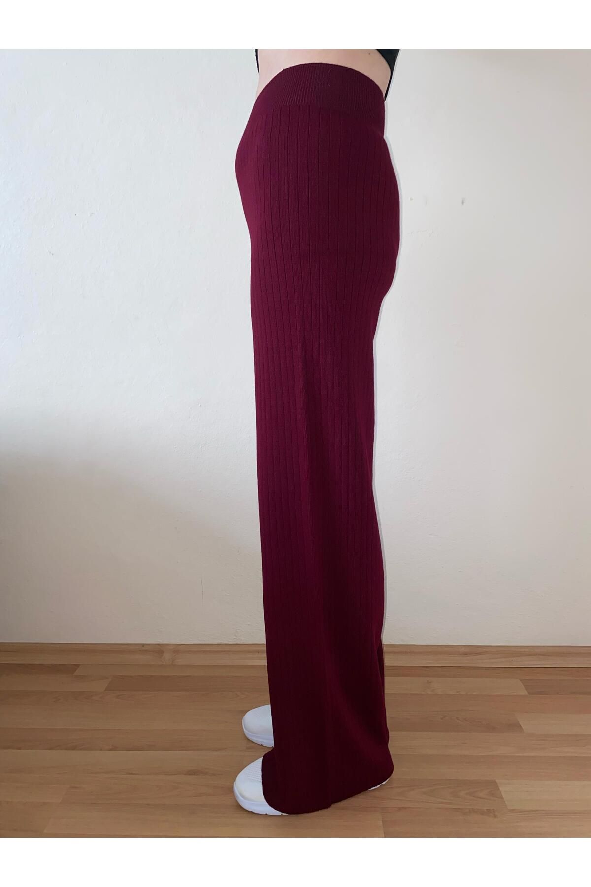 mamizya-Knitwear Pants with Elastic Waistband 2